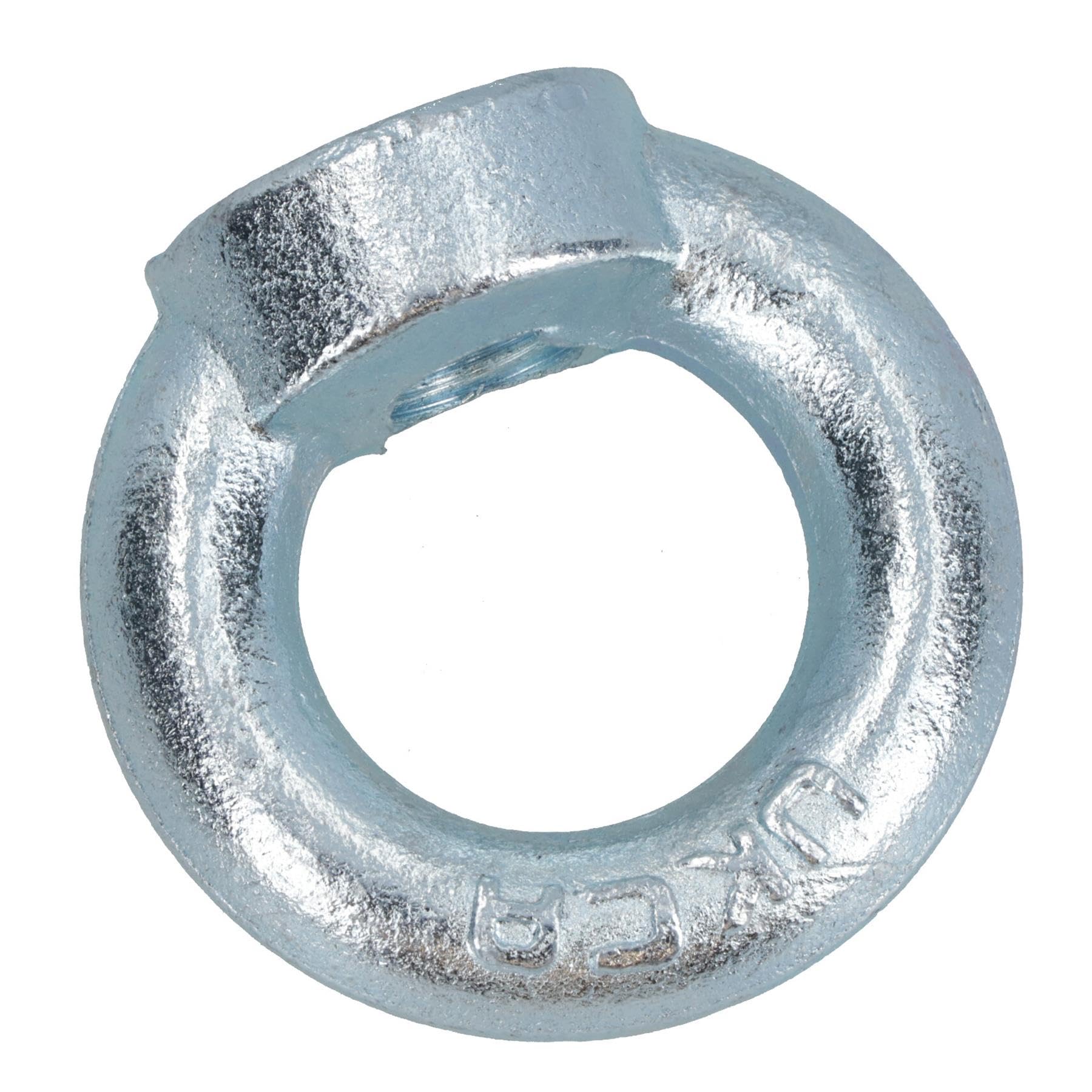 Cierre de tuerca de ojo de elevación de 16 mm, rosca hembra interna, chapado en zinc, 35 mm de diámetro, 10 unidades