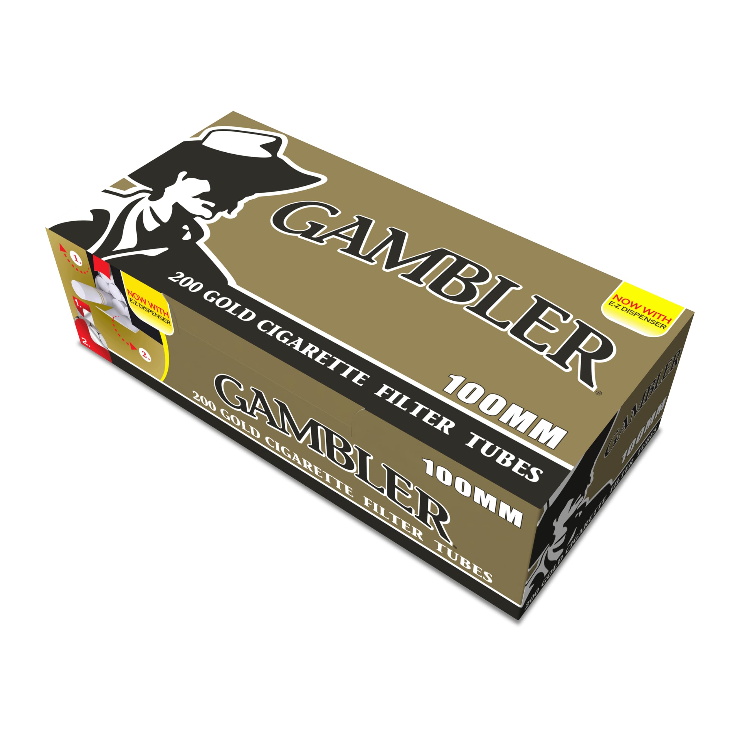 gold flake cigarette tubes Gambler Gold100 (5 Boxes) 200 Tubes Per Box : Health & Household Gold Flake India W1 13