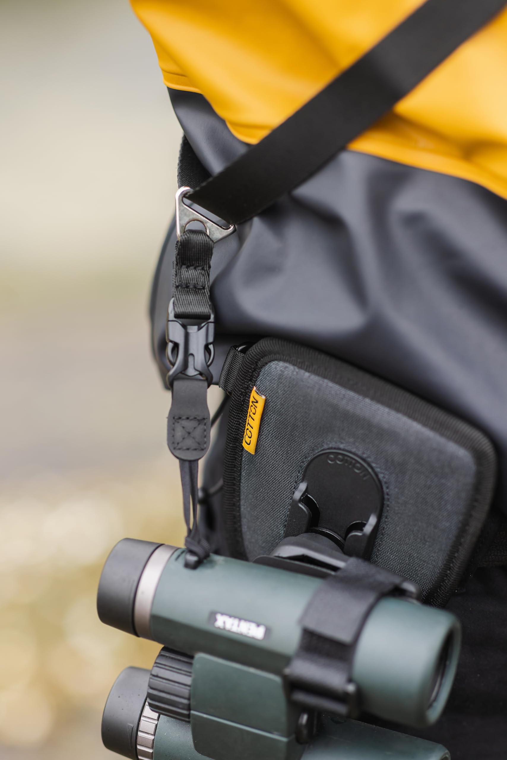Cotton Carrier G3 Grey Wanderer Holster for Binoculars Soporte Abdominal, Negro, Talla única Unisex Adulto