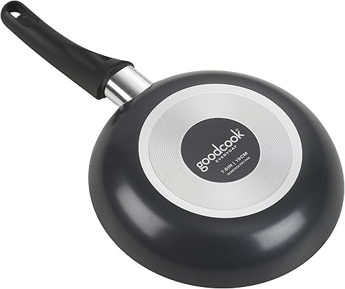 Miniatura 5 de Utensilio de cocina Good Cook con tapa, 11 pulgadas, antiadherente, negro, Sartén, S, No adhesivo negro
