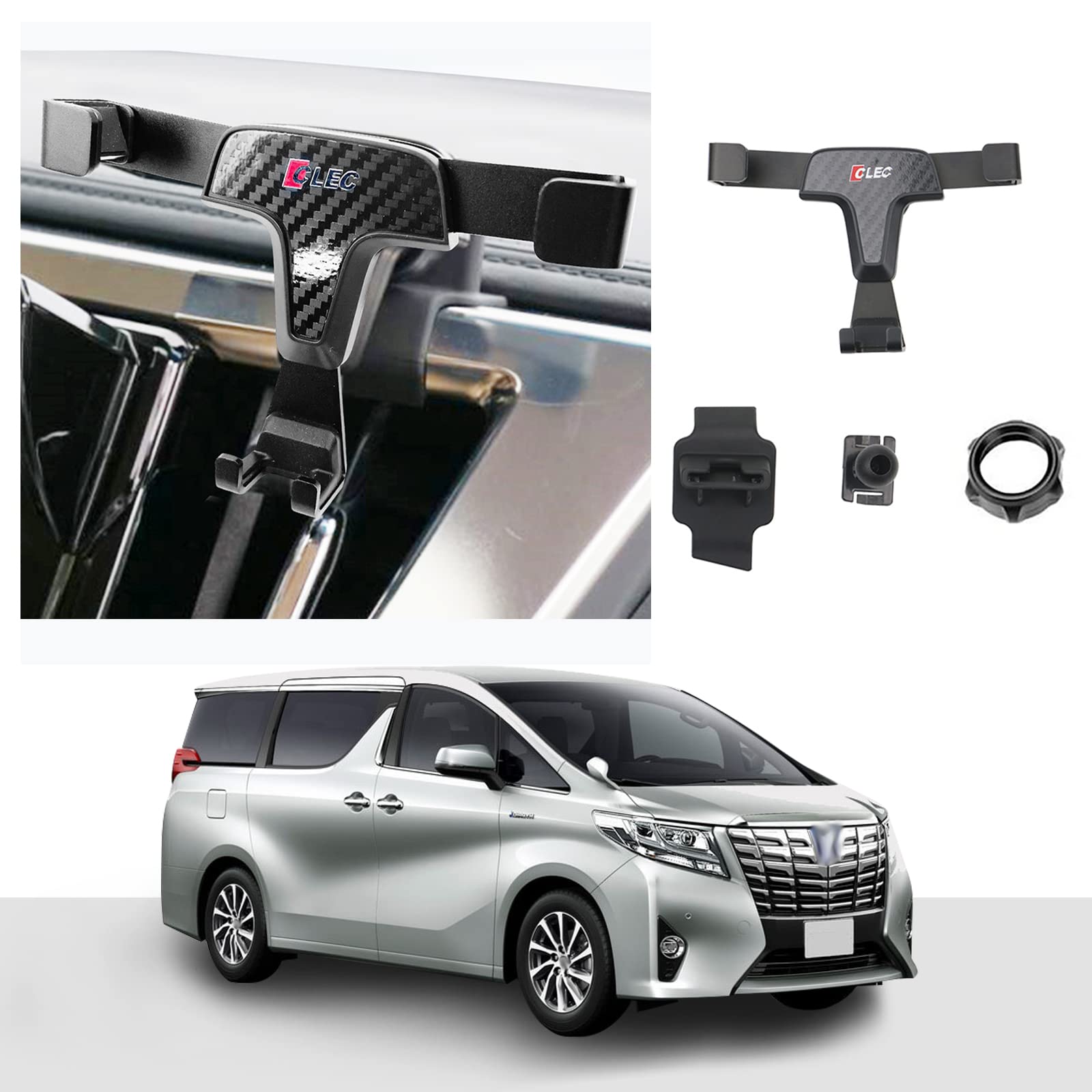 Amazon | 【CDEFG】スマホ車載ホルダー トヨタ・アルファード 30系 