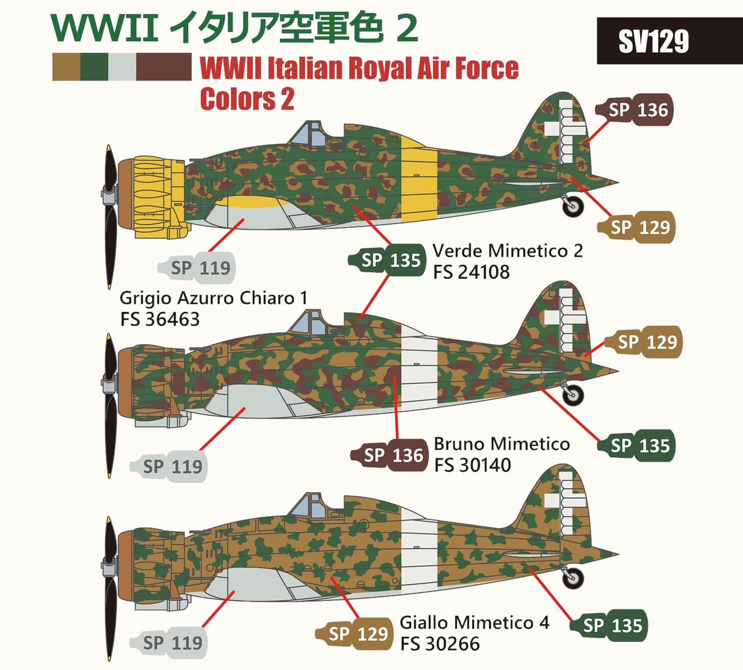 Amazon | VICホビー(Vic Hobby) 第二次世界大戦 イタリア空軍色
