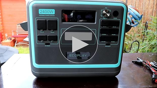 発電機・ポータブル電源 Eco Play 2400W Portable Power Station Amazon.com : Eco Play SYD2400 Portable Power Station with
