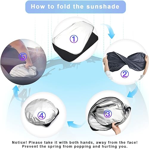 Miniatura 6 de SXCY Parasol para Parabrisas Chevy Trax 2024 2025 2026 para Chevy Trax LS1RSLT2RSACTIV Accesorios 2024 2025 2026 Trax Parasol para Parabrisas 2024