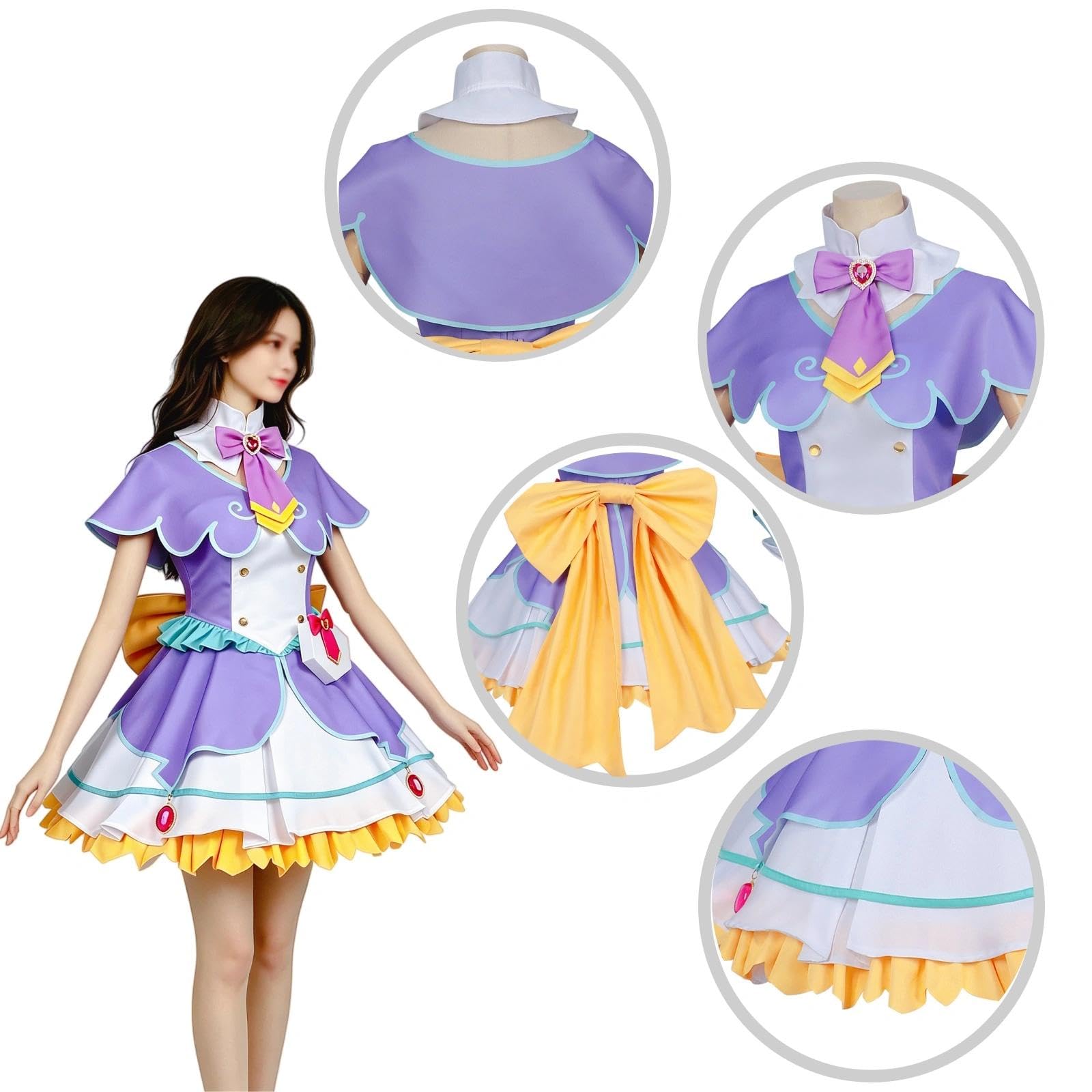 Halloween Kostüm für Erwachsene, Karneval Rollenspiel Cosplay Komplettset – Akechi Anna Stil