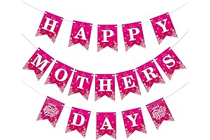 Happy Mothers Day Banner, Budget-Friendly Festive Party Backdrop