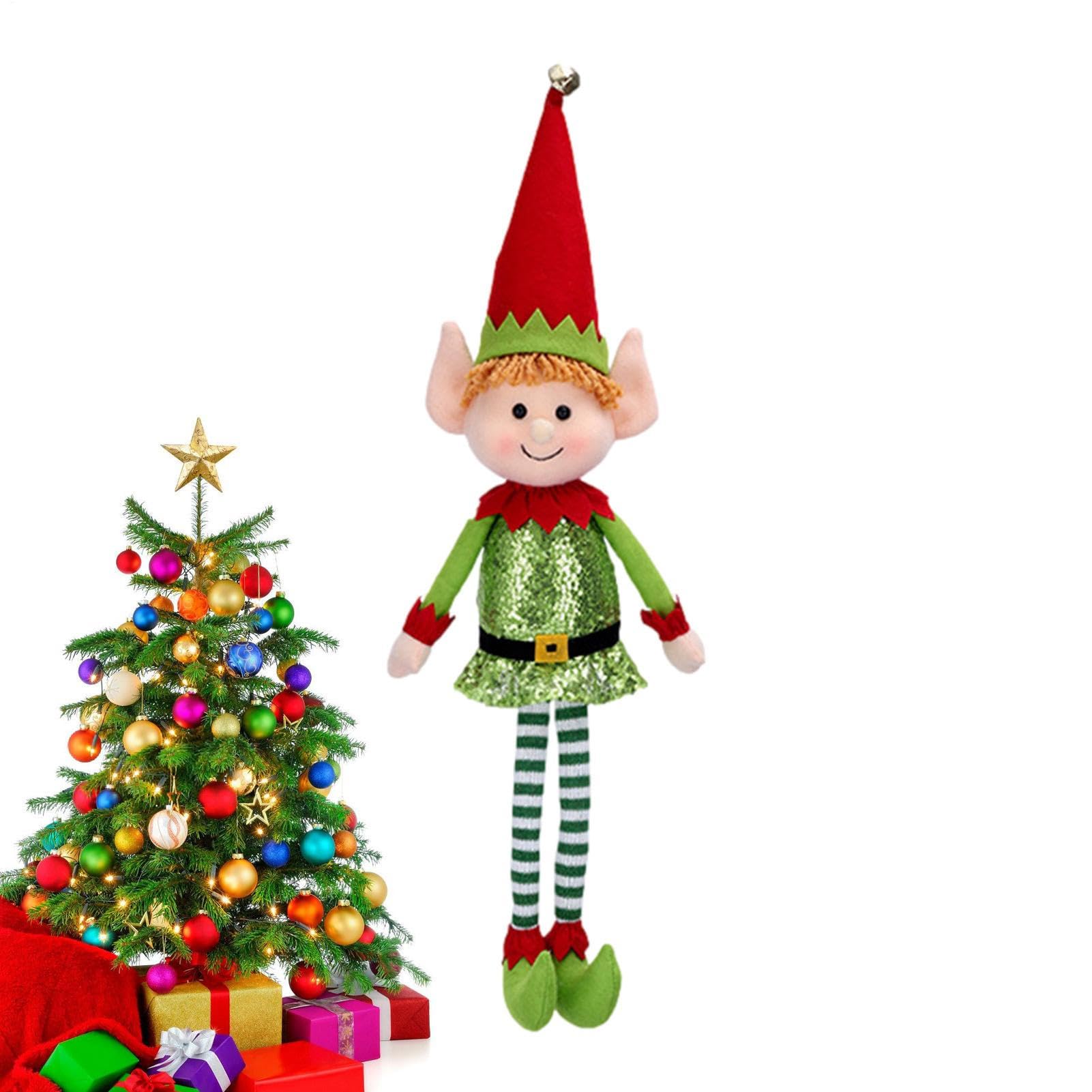Elfes pour Noël authentiques, figurines de prestige pour sapin