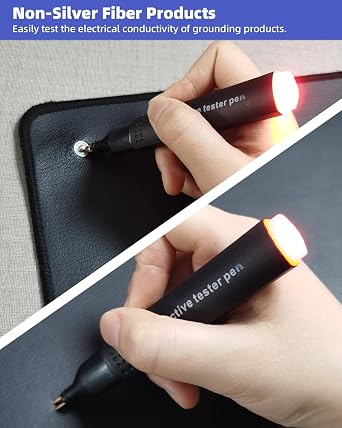 Conductivity Test Pen for Grounding Products Conductive Pen Continuity Tester for Grounding Mats, Sheets