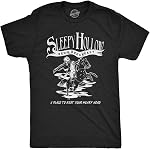 Crazy Dog Tshirts Mens Sleepy Hollow Bed and Breakfast T Shirt Funny Halloween Spooky Hotel Inn Joke Tee for Guys