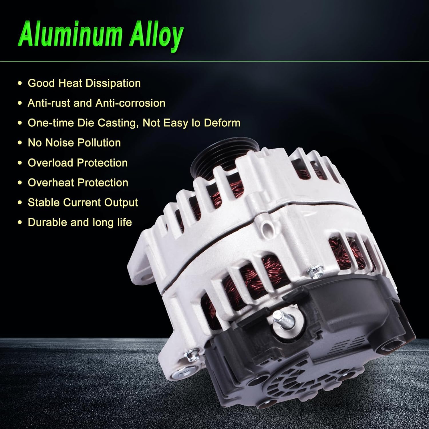 Alternator Compatible with Mercedes-Benz CL550 CLS550 E550 GL550 GL450 GLS550 ML550 S550 SL550 SLK550 Replace for FG18S029 A0141540902 0009068601 0141540902 A3126 4.7L V8 5.5L V8