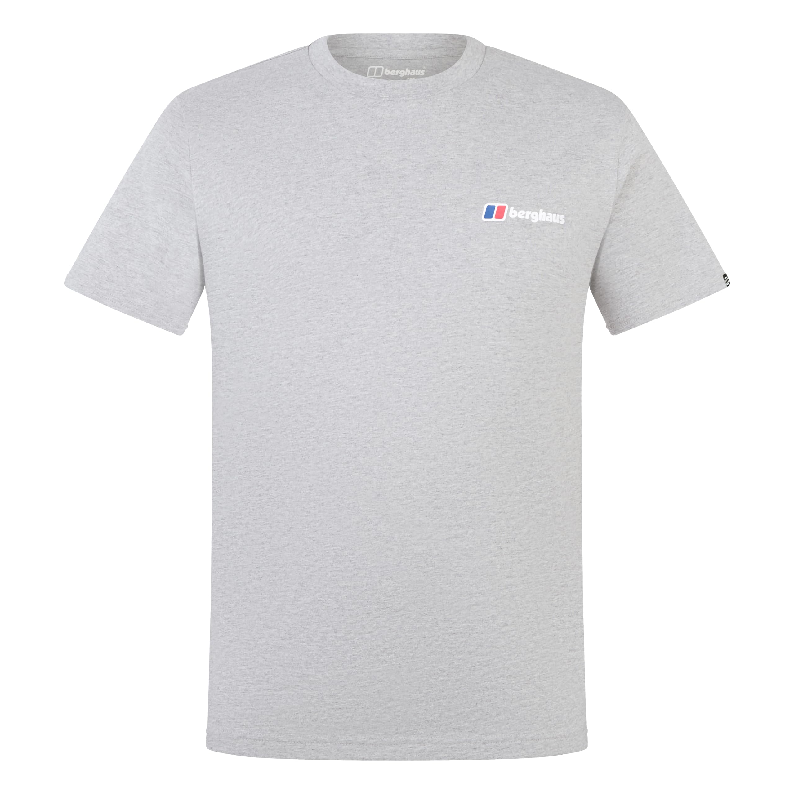 Berghaus Men's Class Logo T-Shirt | 100% Cotton Non-Technical T-Shirt, Grey Marl Bci, 3XL