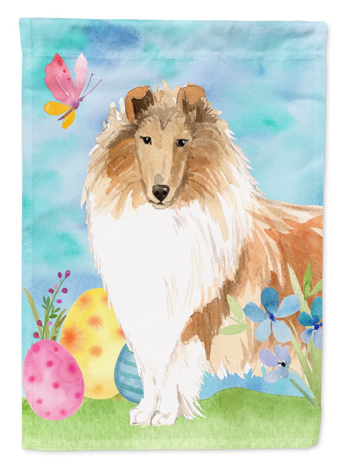Toile drapeau Rough Collie grand format pour remplacer les décorations de jardin fragiles