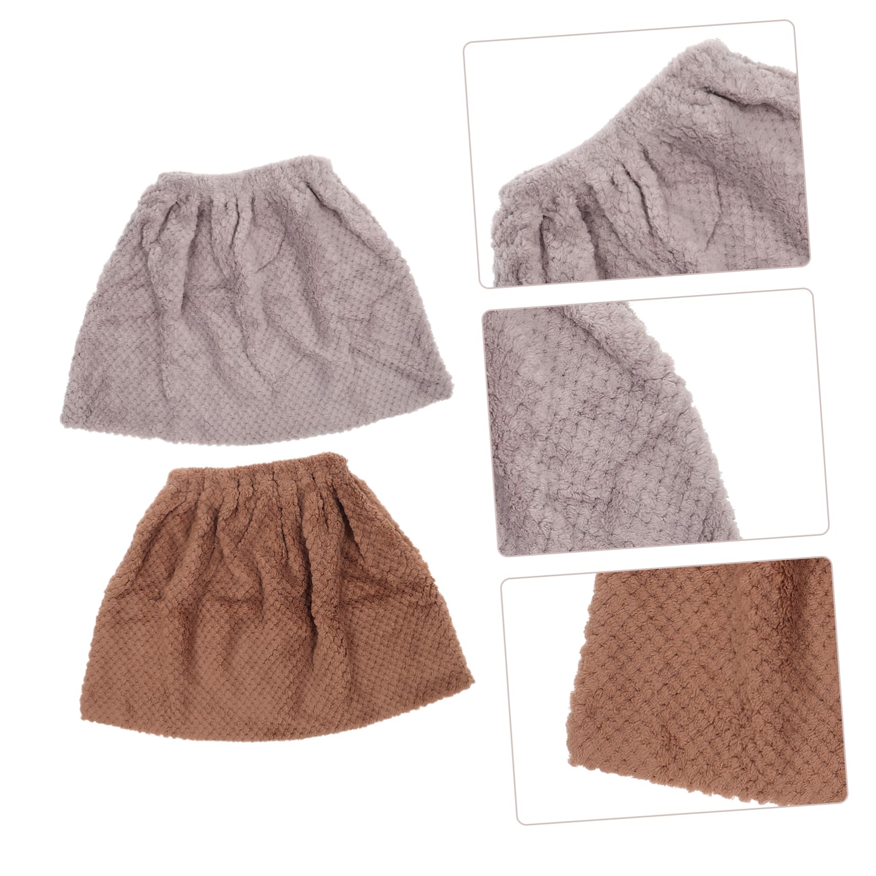 IWOWHERO 2pcs Broom Cover Water Absorption for Household Easy to Wash Reuse Efficient Dust Hair Removal Random Color for Home Hotel Restaurant