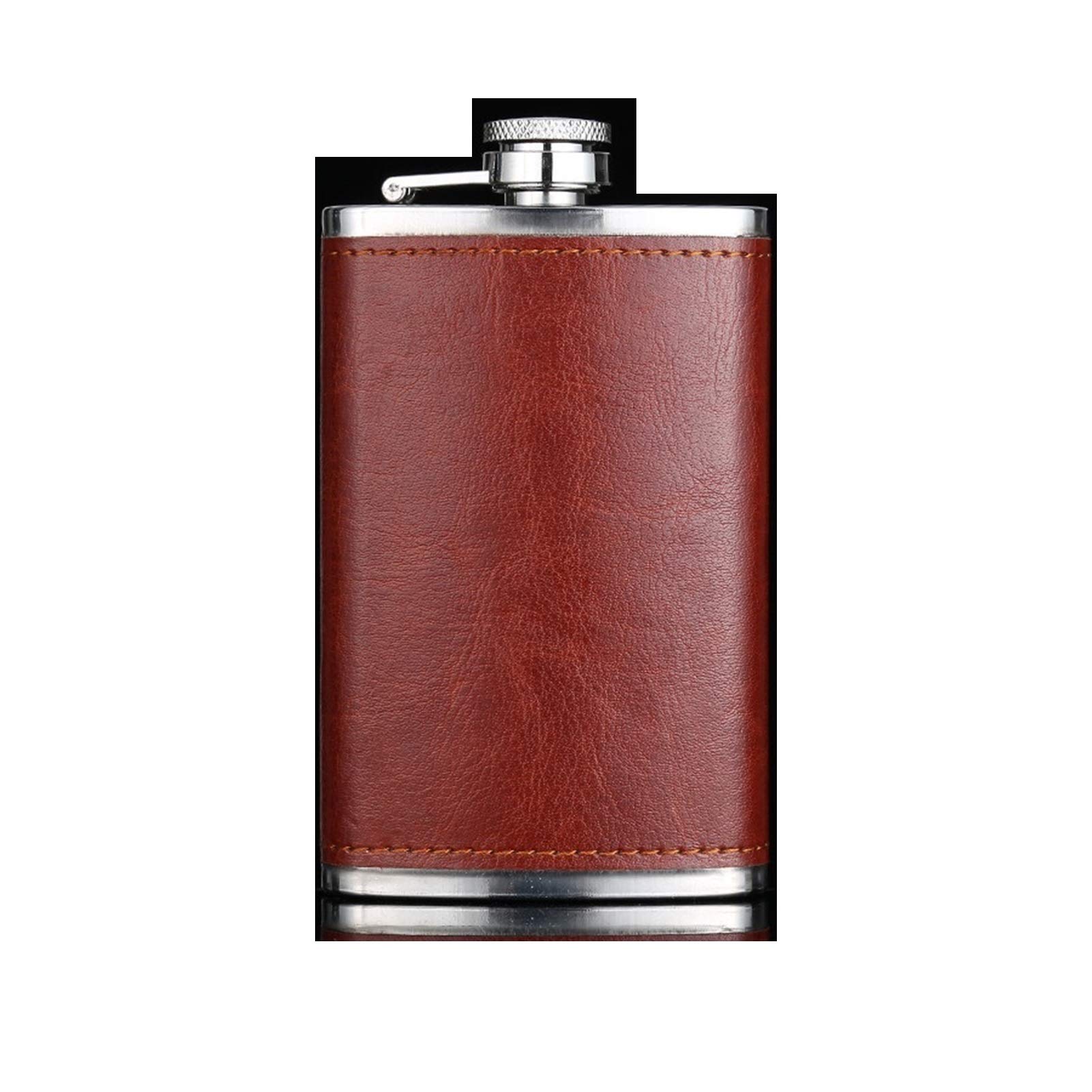 Edelstahl Flachmann Mit Union Jack Lederhülle – Für Whisky, Geschenk, UK Souvenir