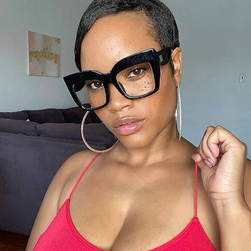 Miniatura 3 de Zeelool Lentes de lectura cuadrados gruesos para mujer con revestimiento antirreflectante estándar Alberta FP0668