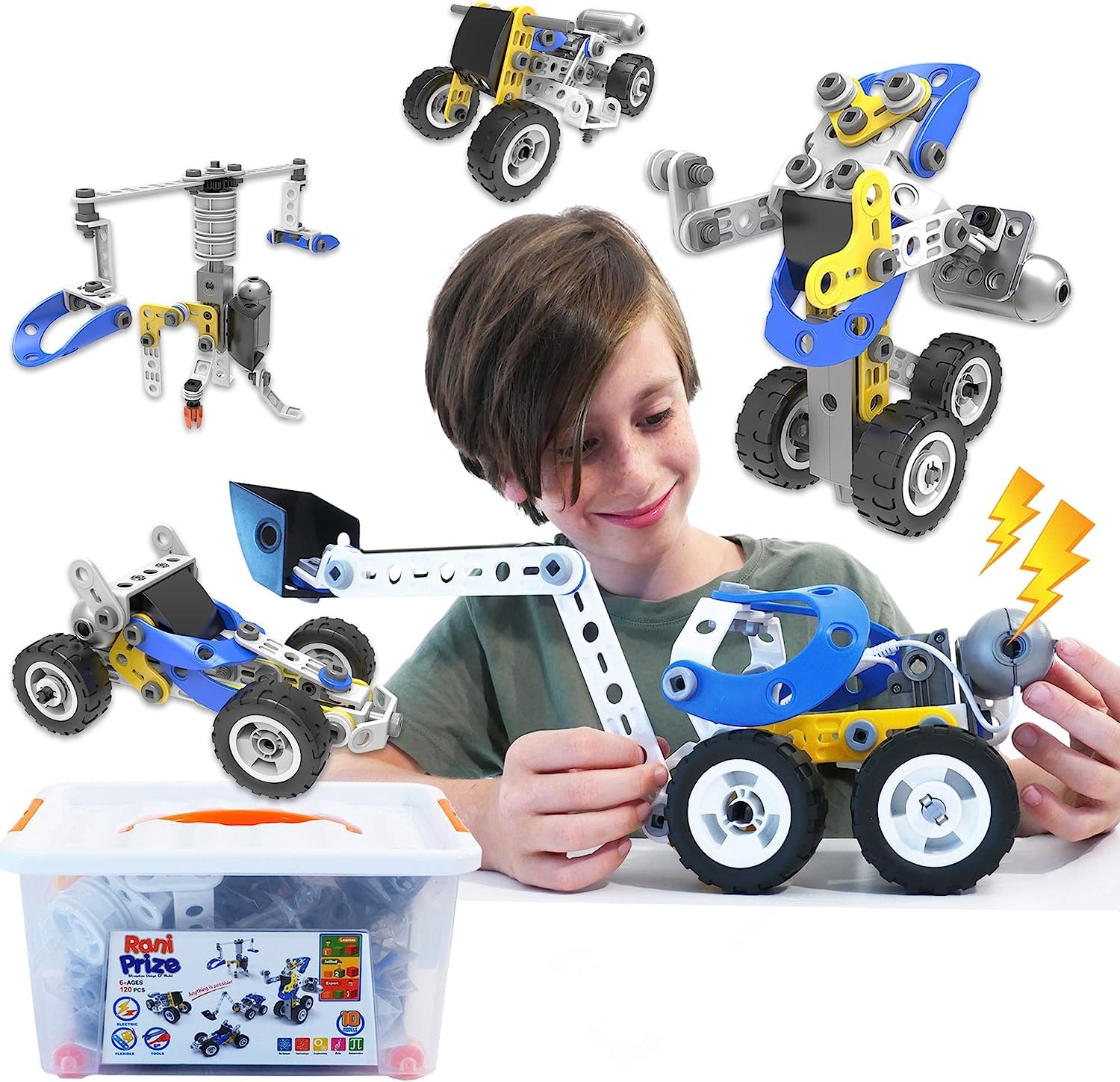 PYEBESTEM Toys For 7 8 9 10 Year Old Boys & Girls, 10 in 1 Building Blocks Multilevel Challenges Toys For Kids, Educational Construction Learning Toys, 3d Puzzles, Ideal Christmas Birthday Gift