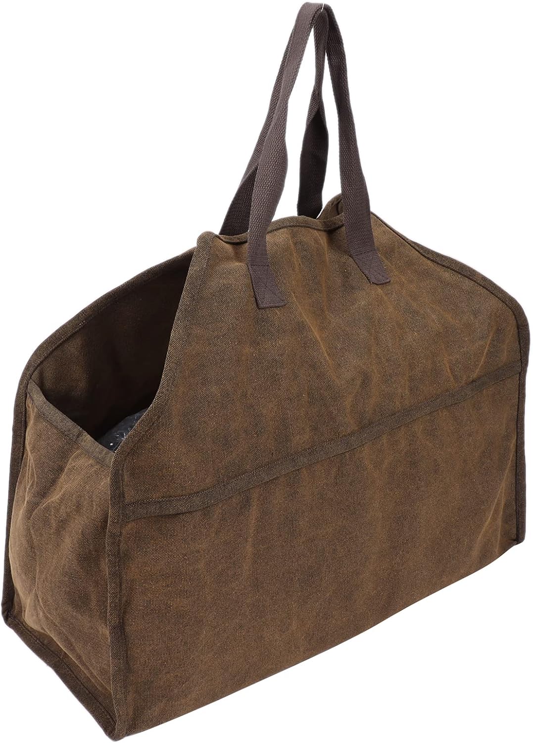 Portable Canvas Log Carrier - Firewood Storage Tote Bag for Fireplace Accessories - Organizer for Home and Outdoor