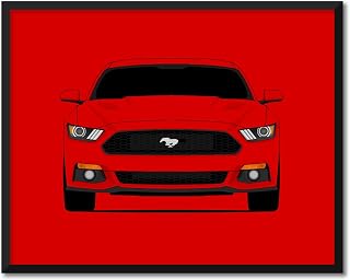 CUSTOMIZABLE COLOR: Ford Mustang GT S550 (2015-2017) Inspired Poster Print Wall Art Decor Handmade (Unframed)
