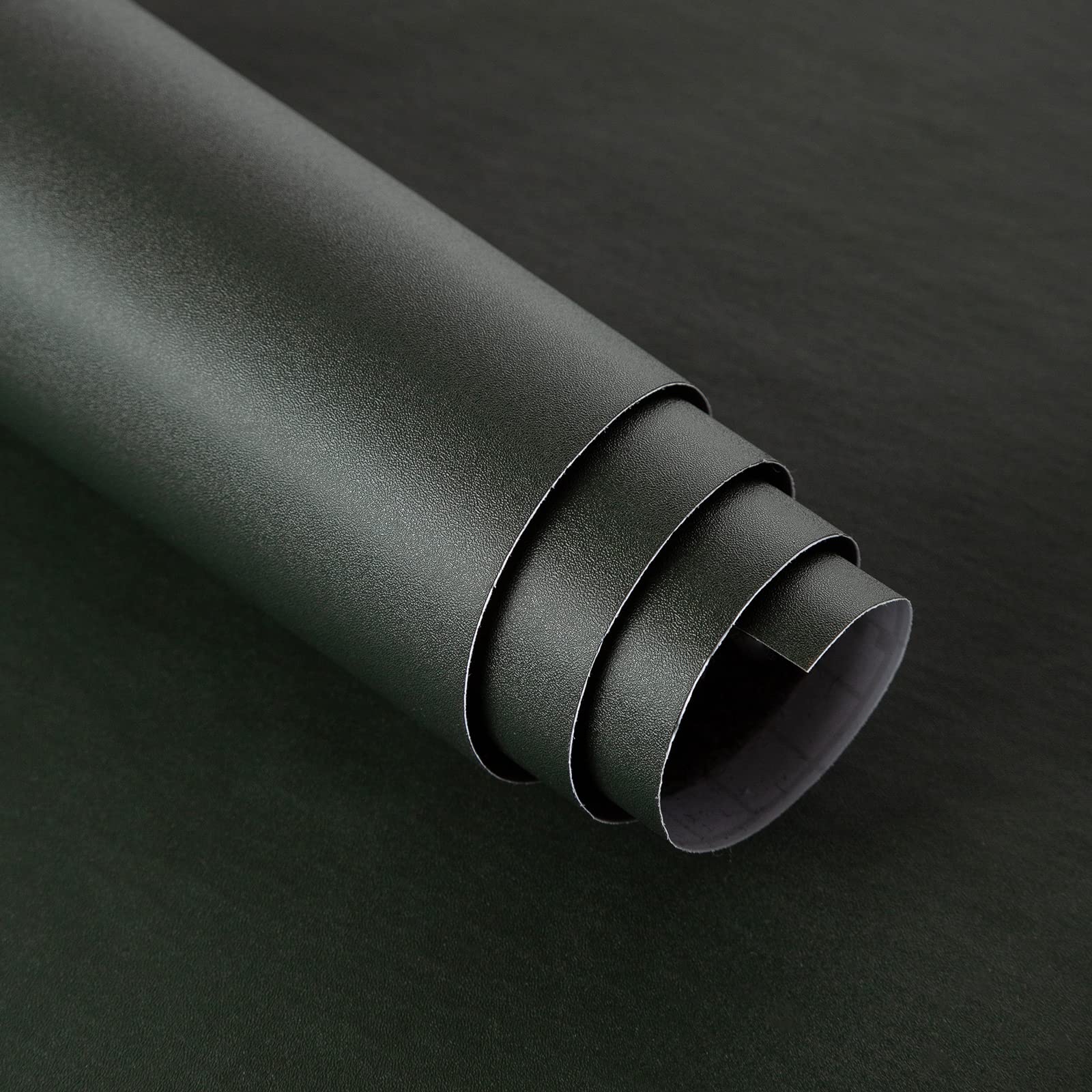 Papier Peint Autocollant Vert Foncé Noir pour Décoration Murale de Chambre et Salle de Bain