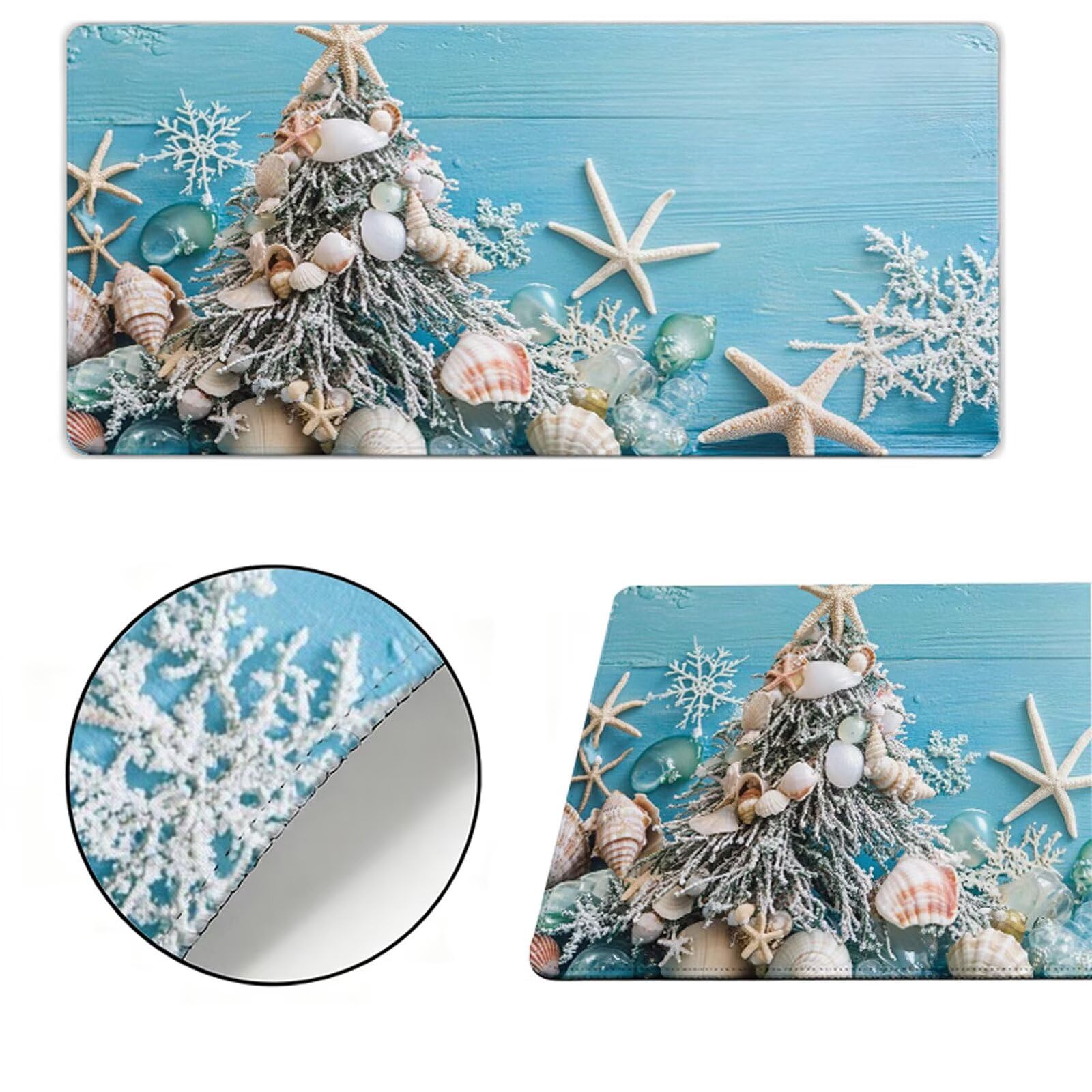 Podkładka pod mysz XXL 1200x600x3mm podkładka pod mysz niebieska podkładka pod mysz powłoka poprawia precyzję i szybkość, wodoodporne antypoślizgowe, szyte krawędzie, akcesoria do gier, komputer