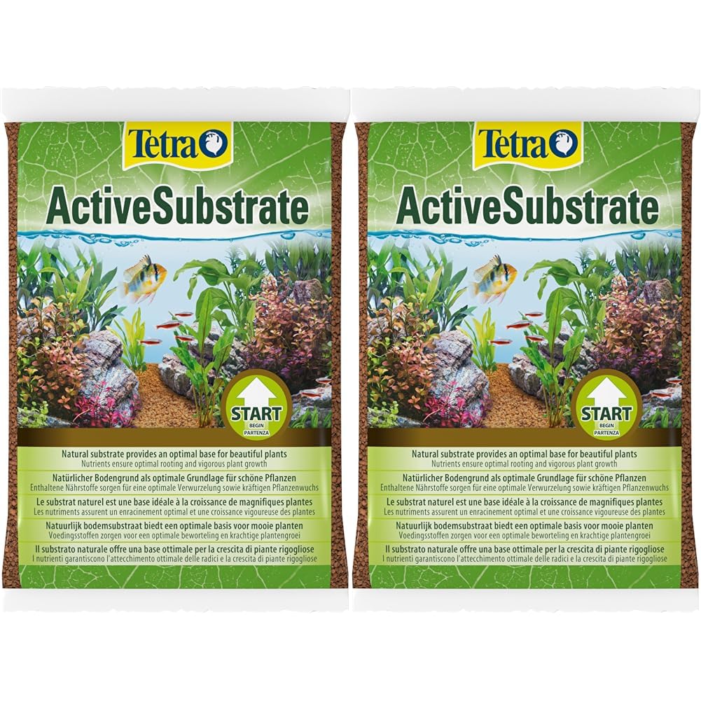 Tetra ActiveSubstrate (suelo natural de minerales de arcilla neutros al agua, alternativa a las piñas de acuario) (Paquete de 2)