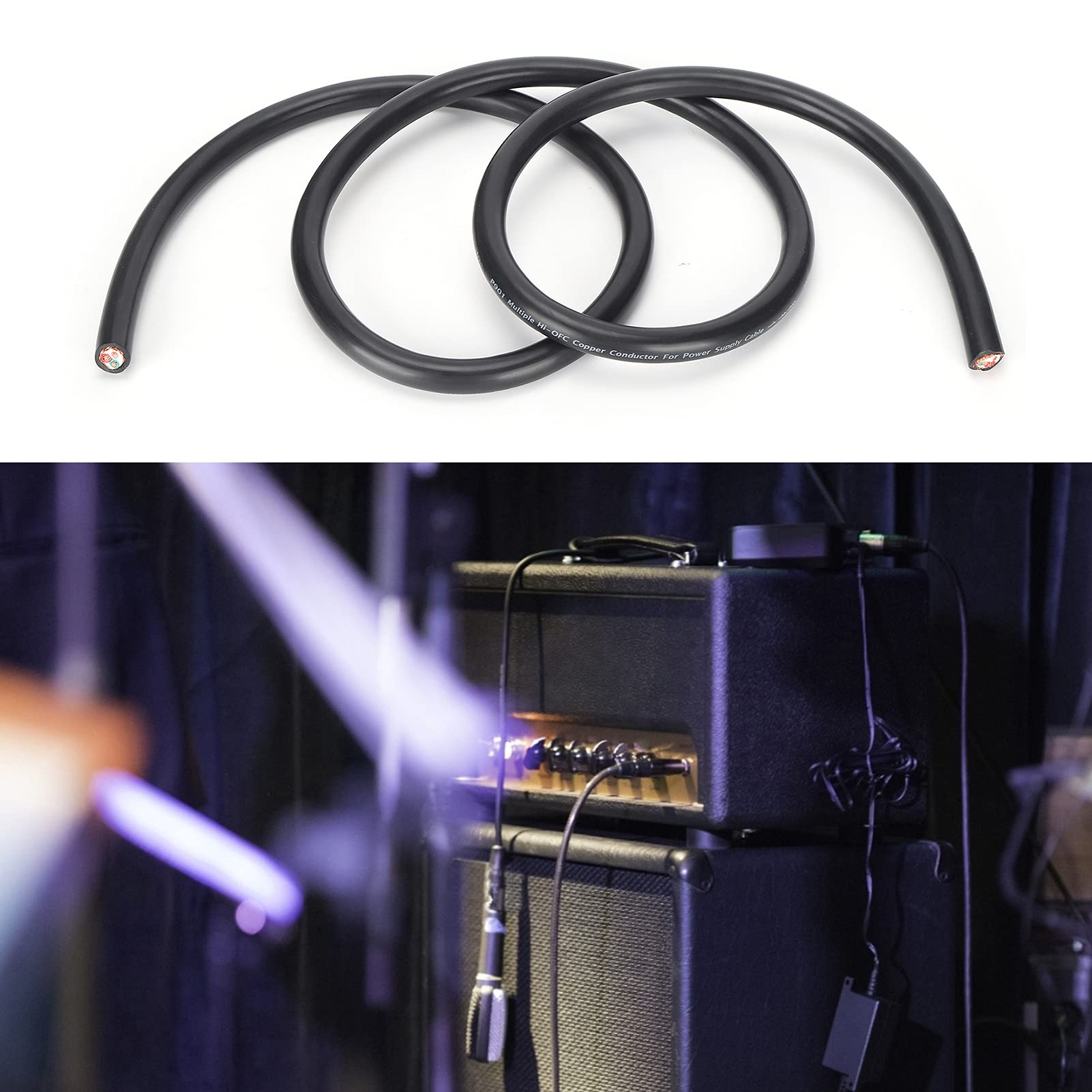 Cavo di Alimentazione di Fascia Alta Multi-core 11 AWG Cavo in Rame per Giradischi e Amplificatori Audiofili 1,5 M