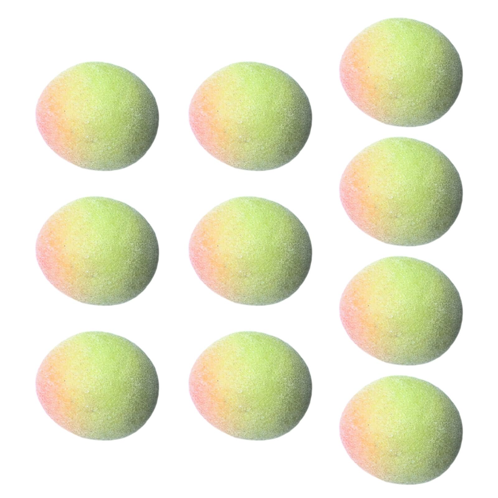 Msioytog 10PC Realistic Foams Fruit Replicas Artificial Green Plums Durability Decorative Centerpieces Arrangement Artificial Fruit Fake Green Plums for Home Party