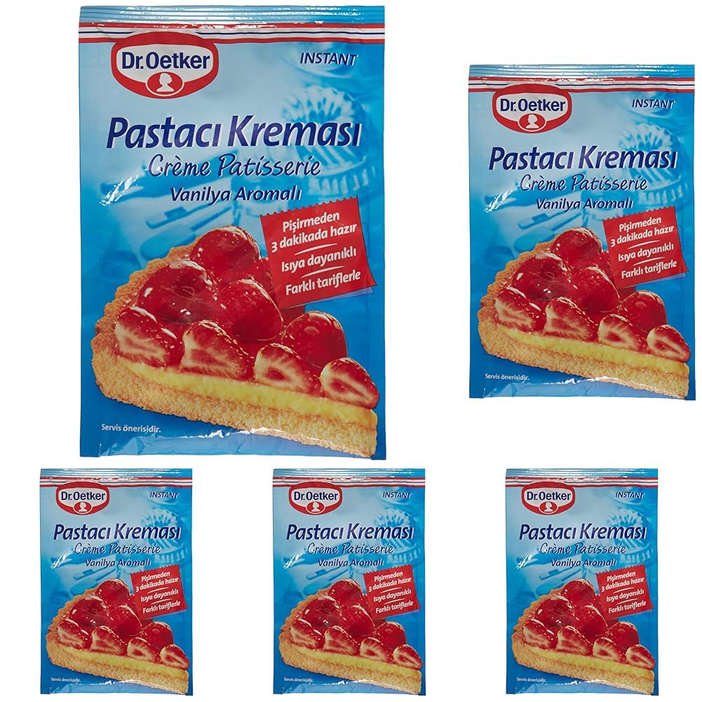 Dr. Oetker Pastacı Kreması - Instant - Vanilya Aromalı, 55 Gr 5li paket
