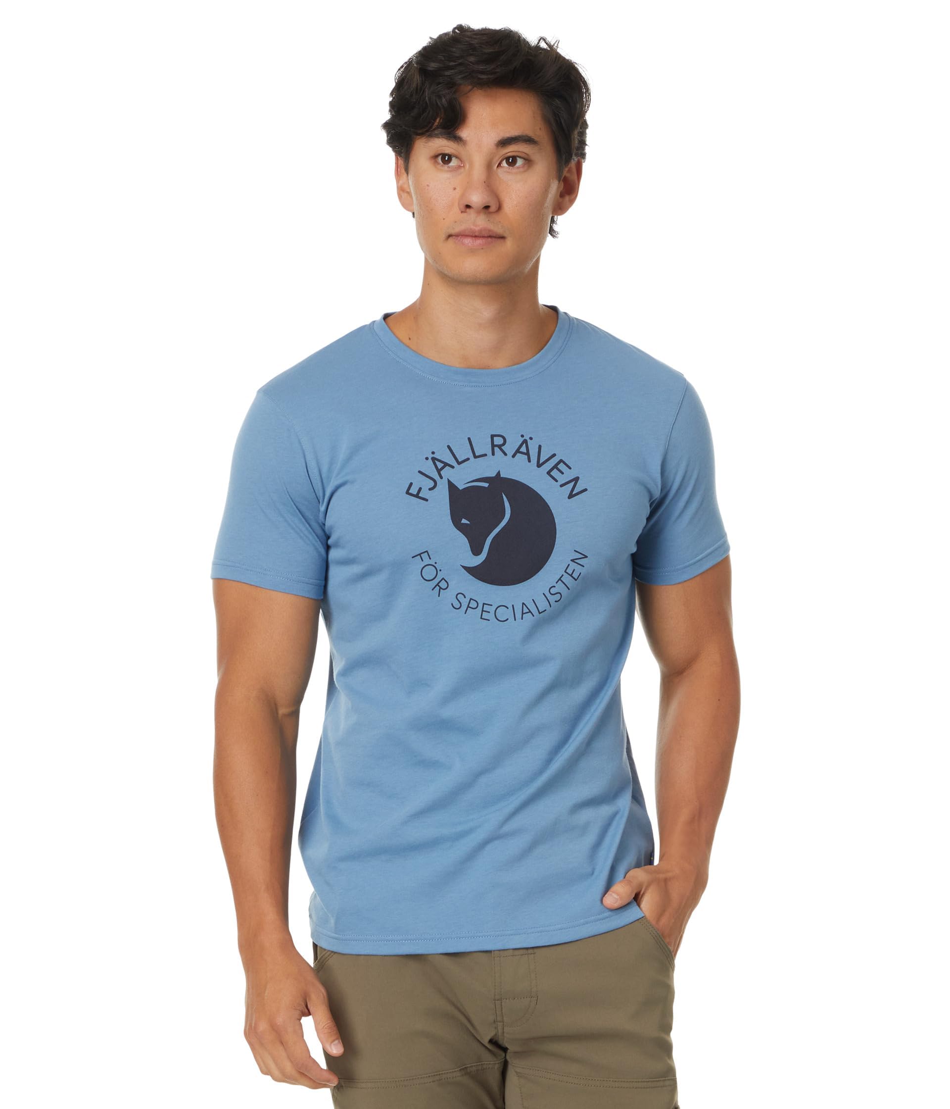Fjallraven 87052-543 Fjällräven Fox T-Shirt M/Fjällräven Fox T-Shirt M T-Shirt Men's Dawn Blue Size M