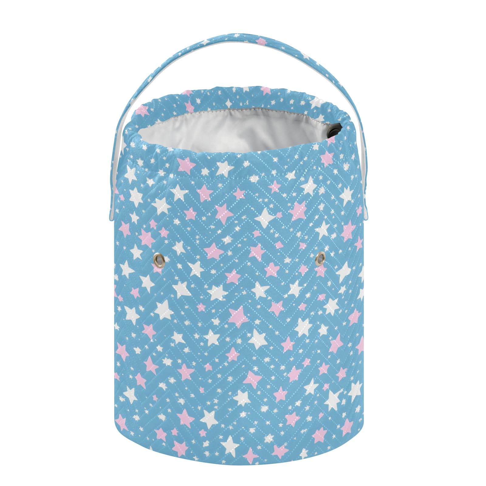 Yarn Storage Bag Small Crochet Bag Knitting Bag Organizer White Red Star Blue Yarn Bags for Crocheting Basket