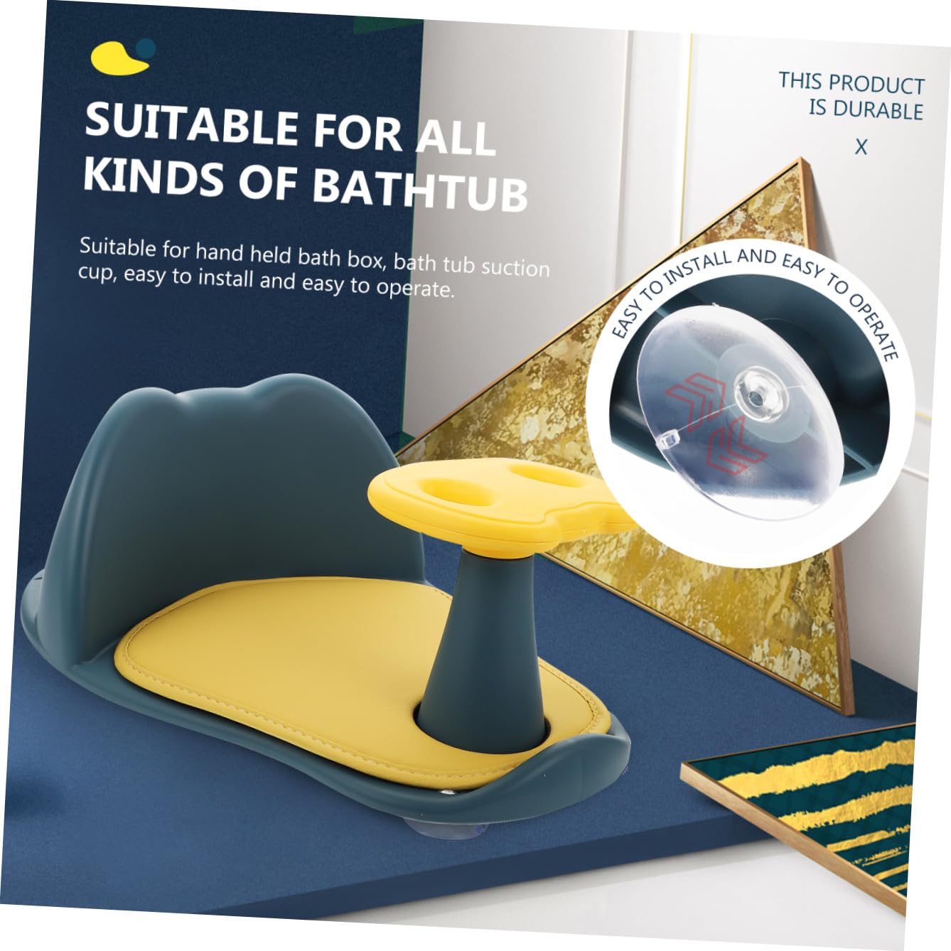 Asiento Bañera Bebe Seguridad Fácil Limpieza Material Resistente Hogar