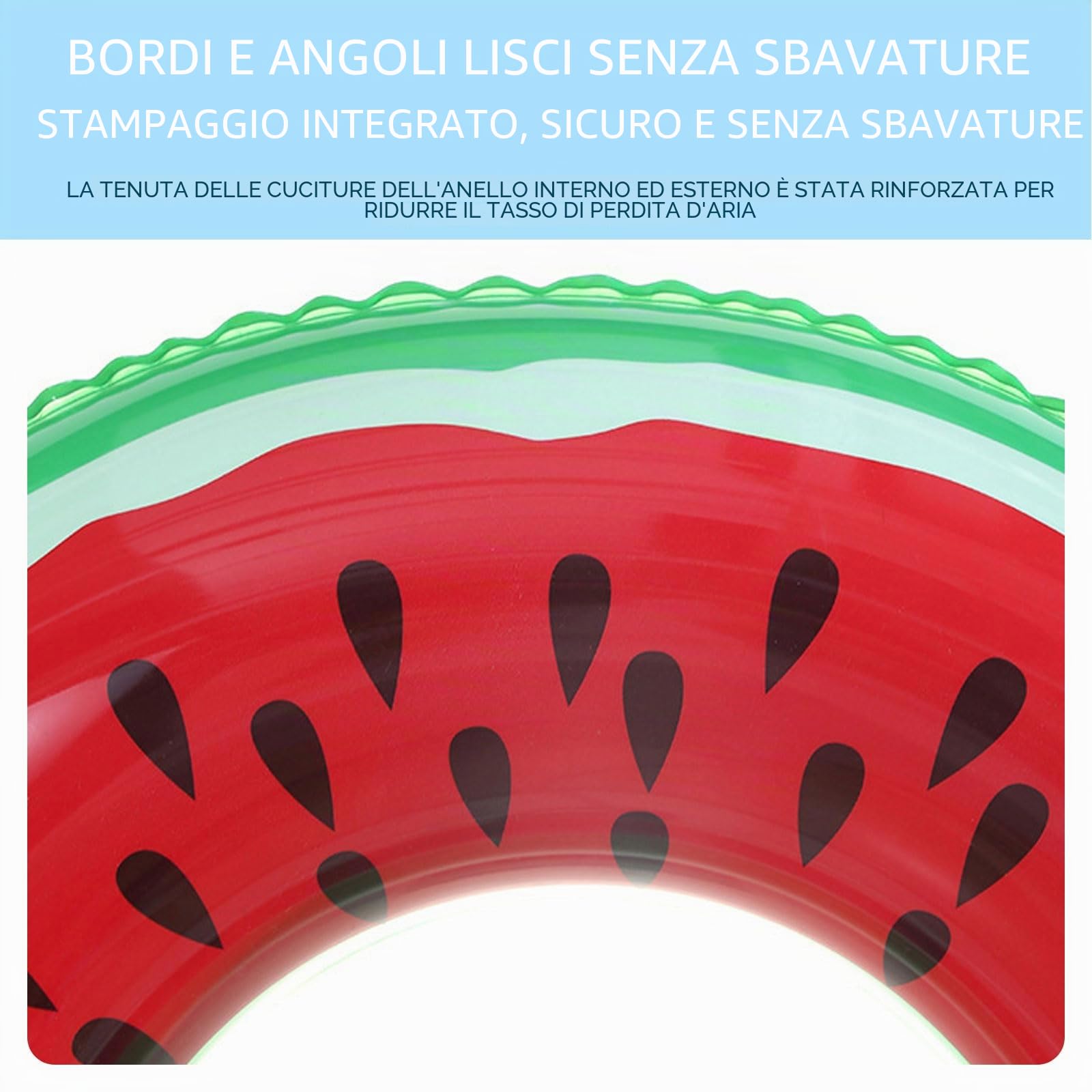 GWAWG 2pcs Galleggiante Piscina Anguria Cerchio Gonfiabile Divertente Nuoto con Disegno Realistico di Frutta Giocattolo Decorativo del Partito Piscina Spiaggia di Estate