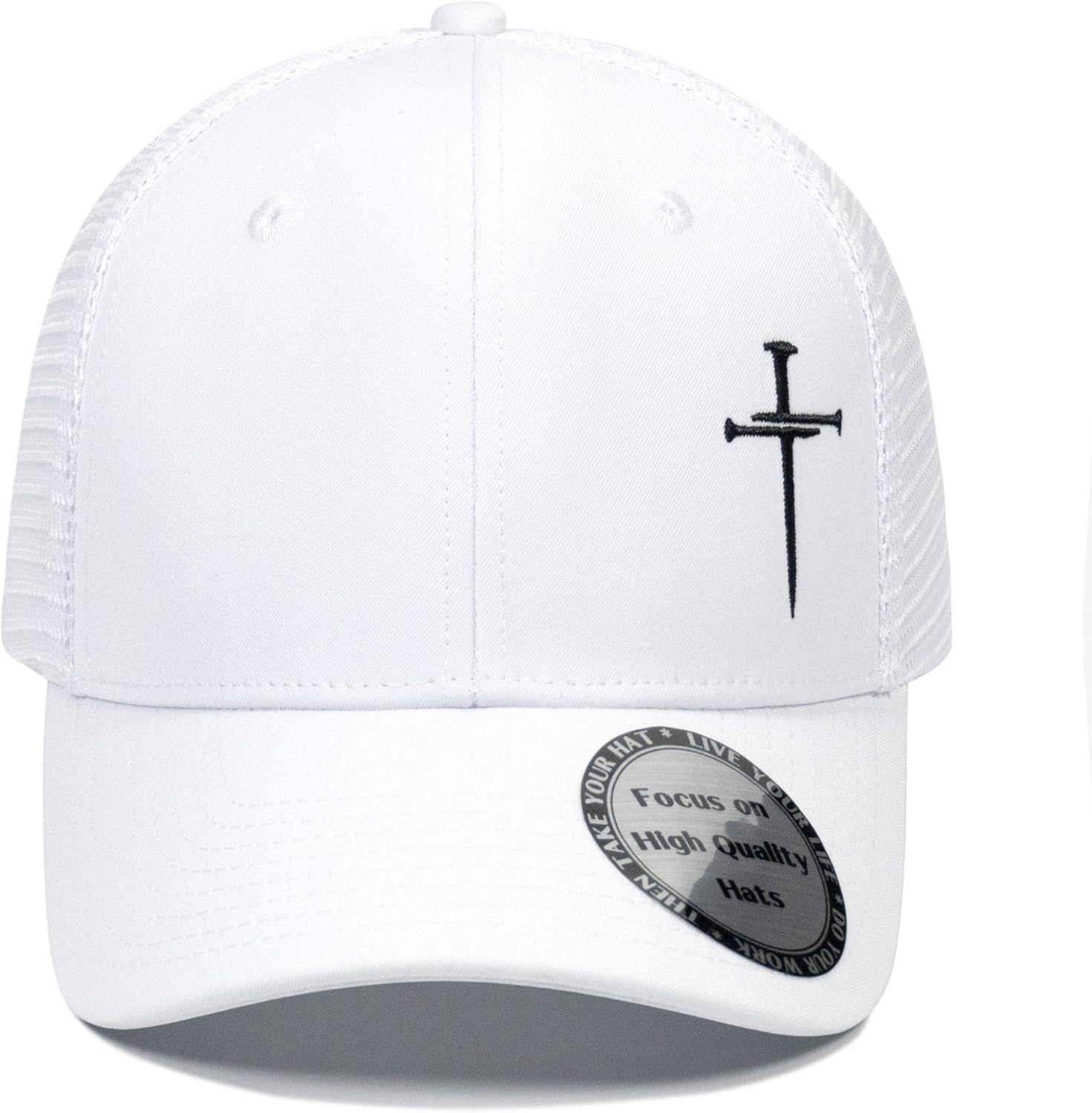 Christian Hats for Men Women,Jesus 3 Nail Cross Hat Christian Religious Gifts for Birthday/Christmas