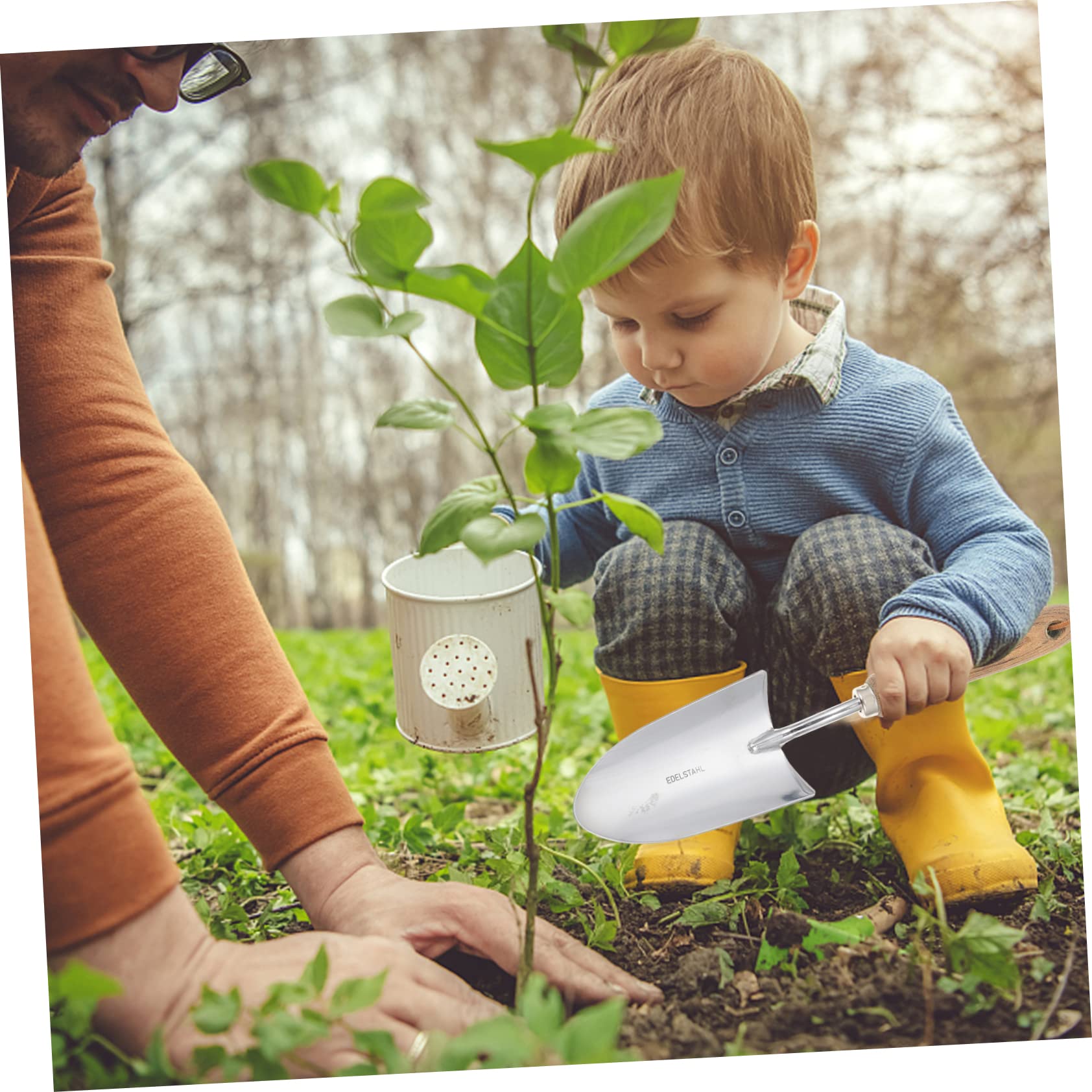 Mipcase 2 Piezas Jardinería Ergonómica de Inoxidable para Plantar y Verduras Herramienta con Mango Antideslizante y Cómodo para Manual el Jardín