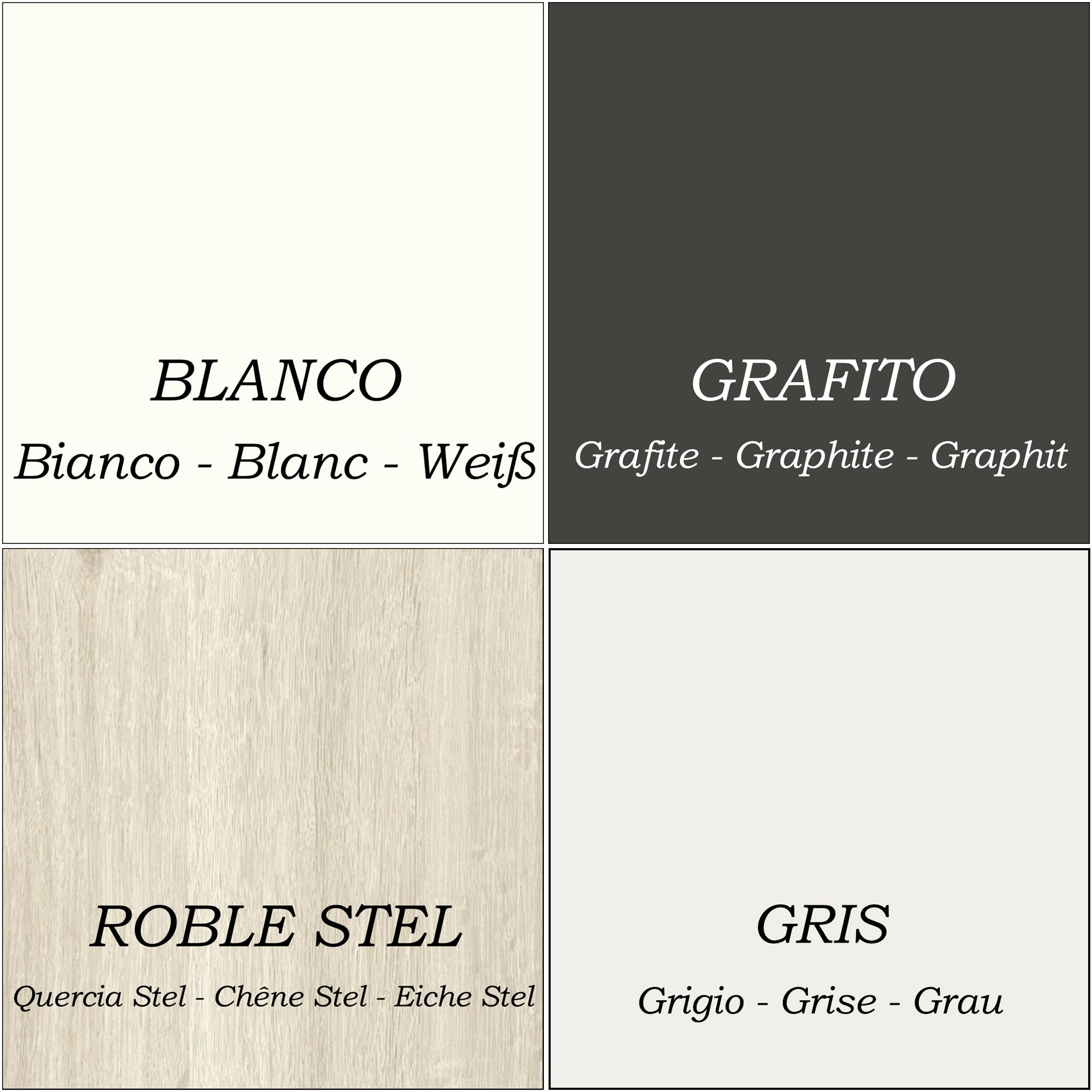 Henor Bancone Reception Oja. 100 x 50 x 107 cm. Legno Con tavolo interno. Ideale per ufficio, reception, attenzione, commercio. Grafite Opaco