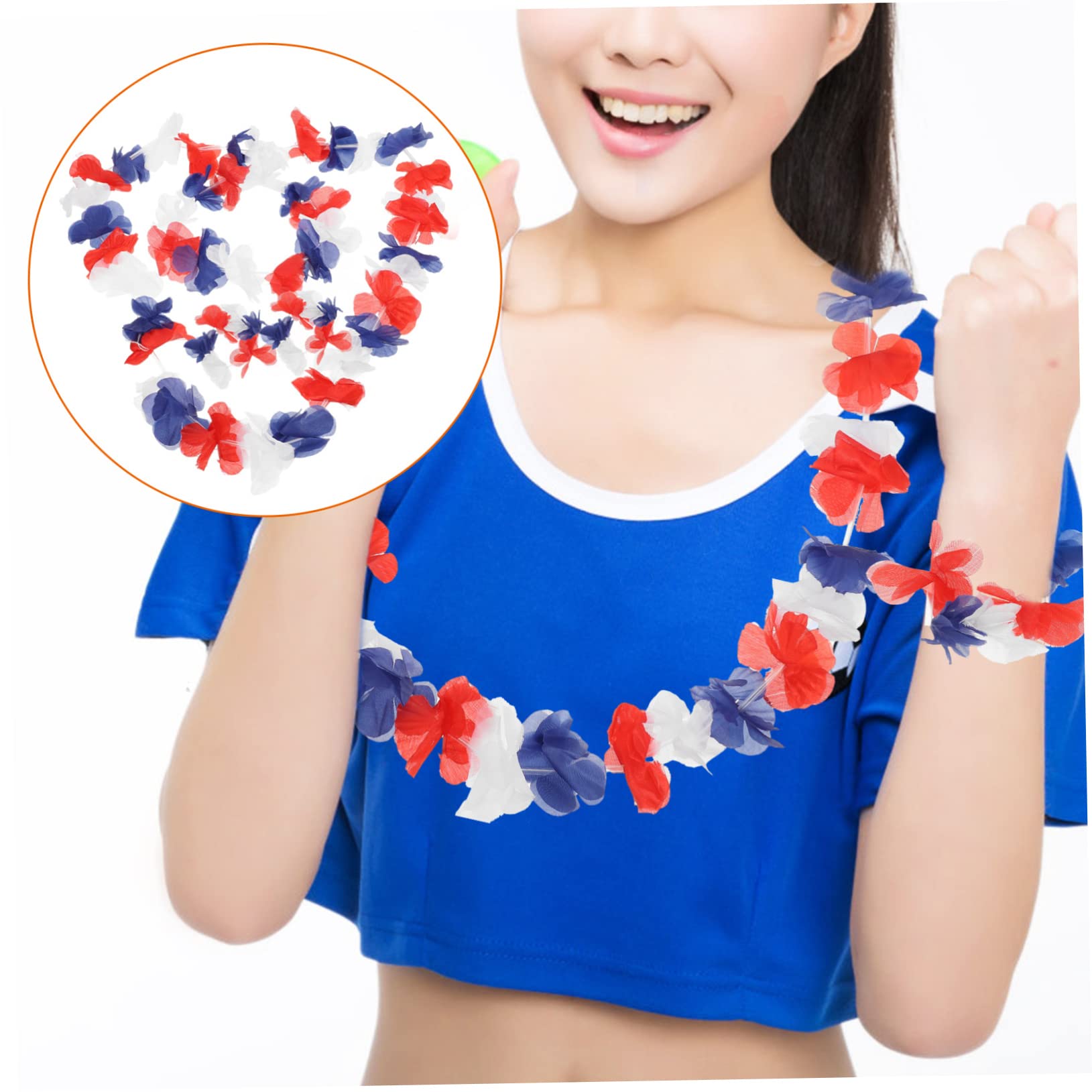 Ciieeo 1 Satz Hawaii Party Dekorationen Teiliges Mit Blumenkränzen Armbändern Und Stirnbändern Für Erwachsene Für Luau Feiern Sommerpartys Und Tropische Themen Events 72 Stück
