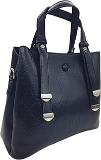 شنطة كتف بيد علوية من الجلد بحزام مثبت بتصميم عصري وأنيق للنساء من ايسل، أبعاد الشنطة 22 × 26 × 12 سم، موديل 1544