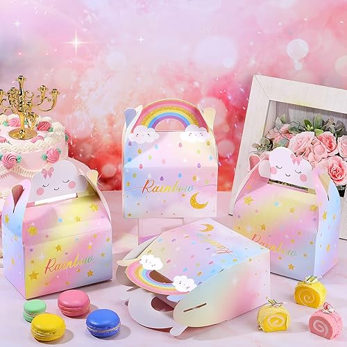 Miniatura 2 de Leinuosen Cajas de regalo de nube arcoíris  Bonitas cajas de recuerdo de fiesta, golosinas de dulces, cajas de regalo para niñas, niños y niños