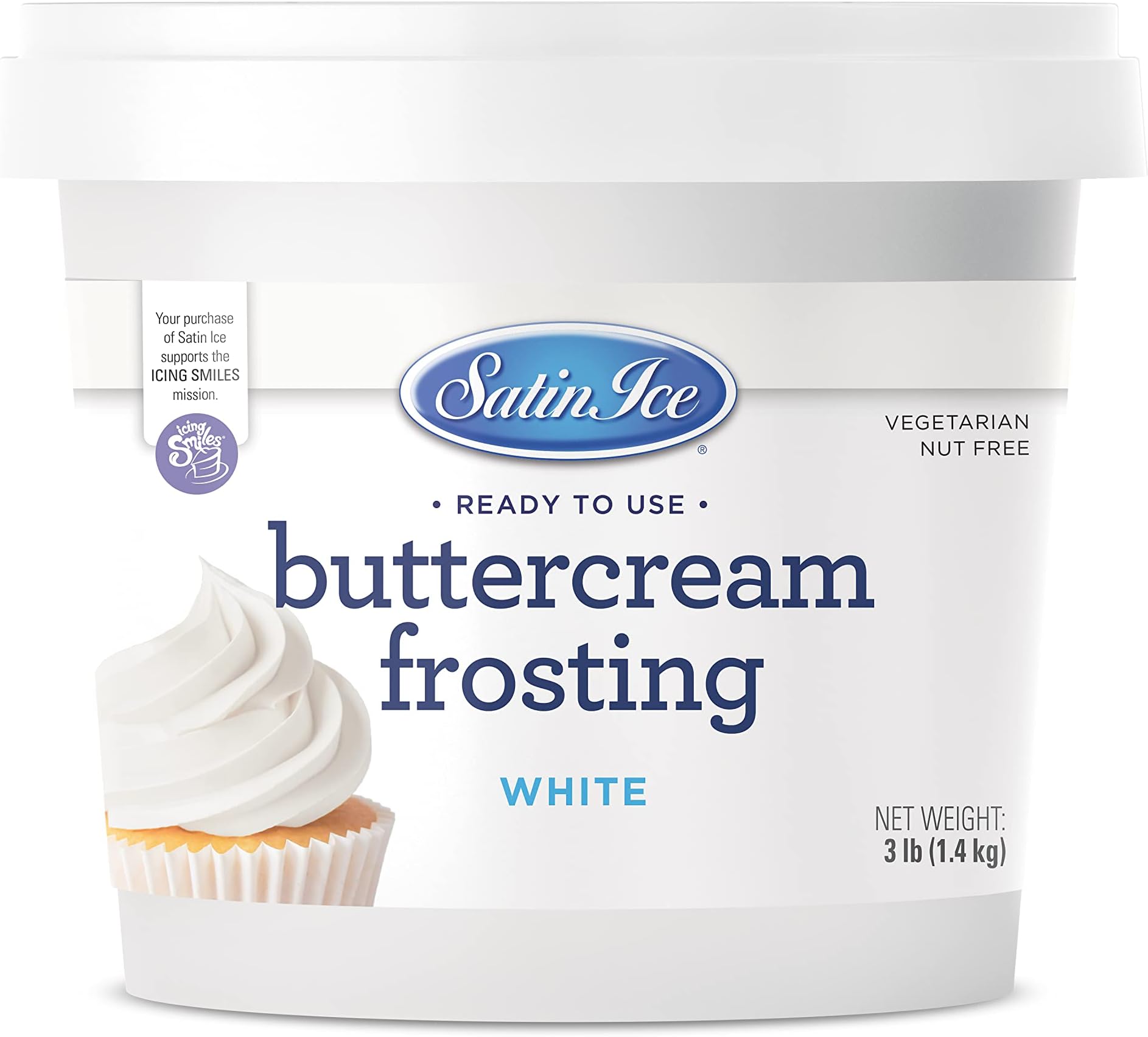 White Buttercream Frosting - 3lb - Pail