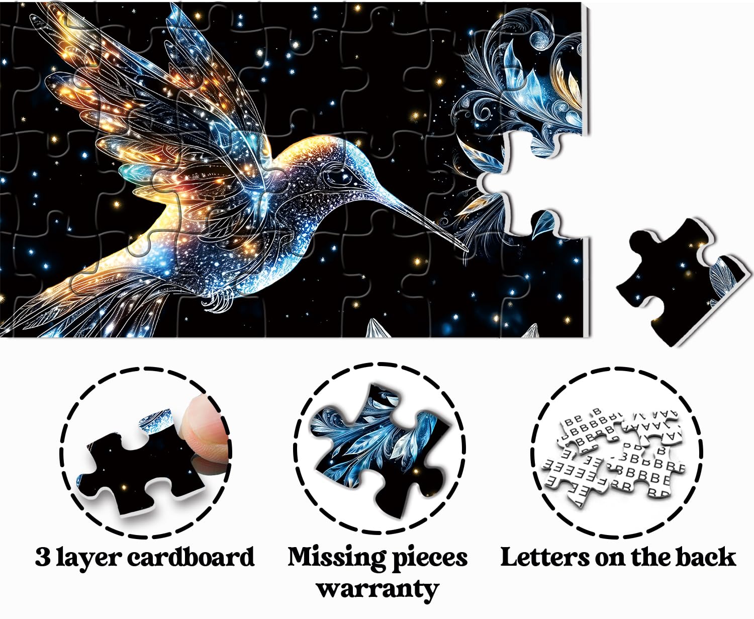 Amazon.com: PPuzzling Hummingbird Puzzles for Adults 1000 Pieces