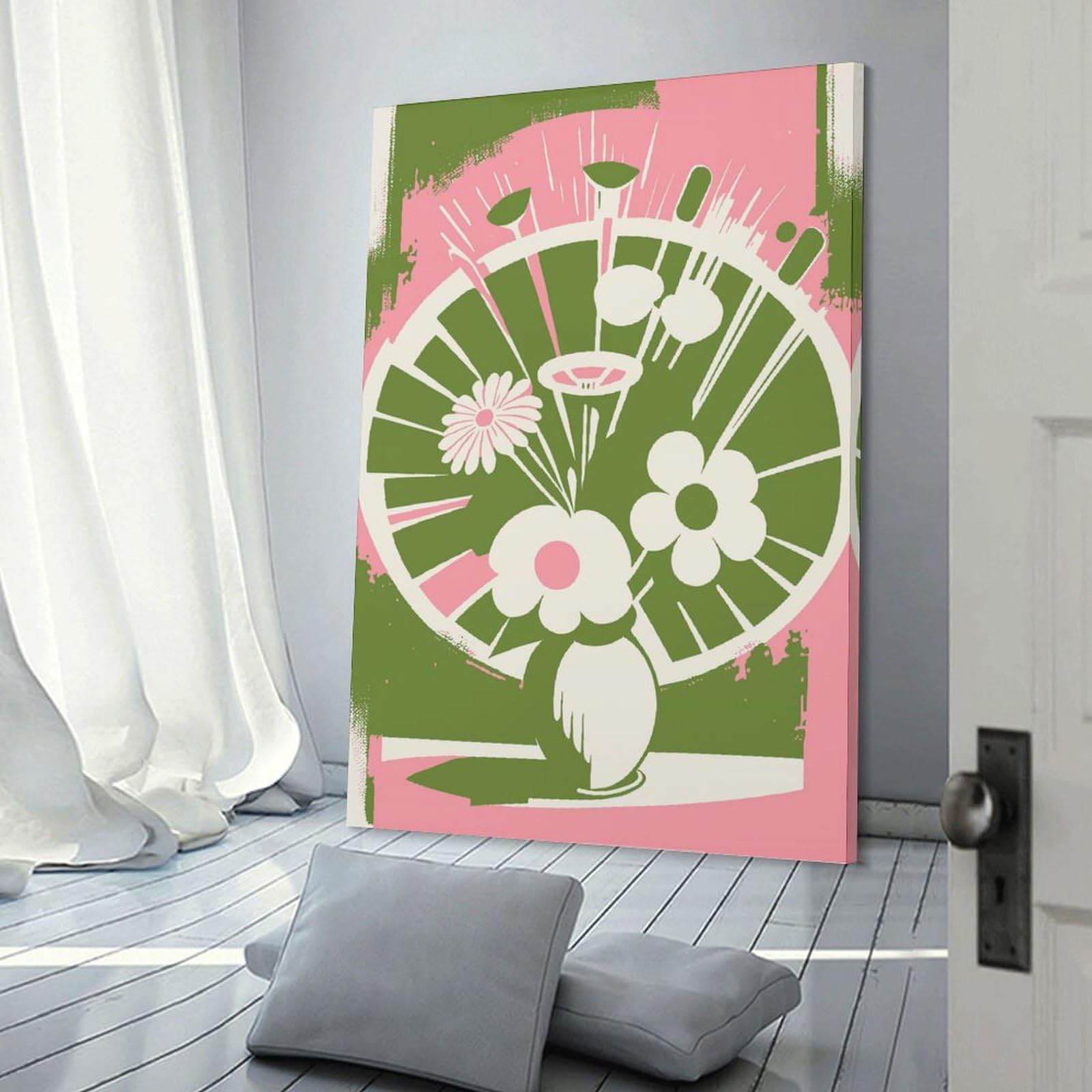 Junmoney Canvas Art Print Emma Bouquet of Flowers, 24x36inch(60x90cm), for Gallery Wall Decor And Room Displays, Wall Decor Suited to Curated Displays