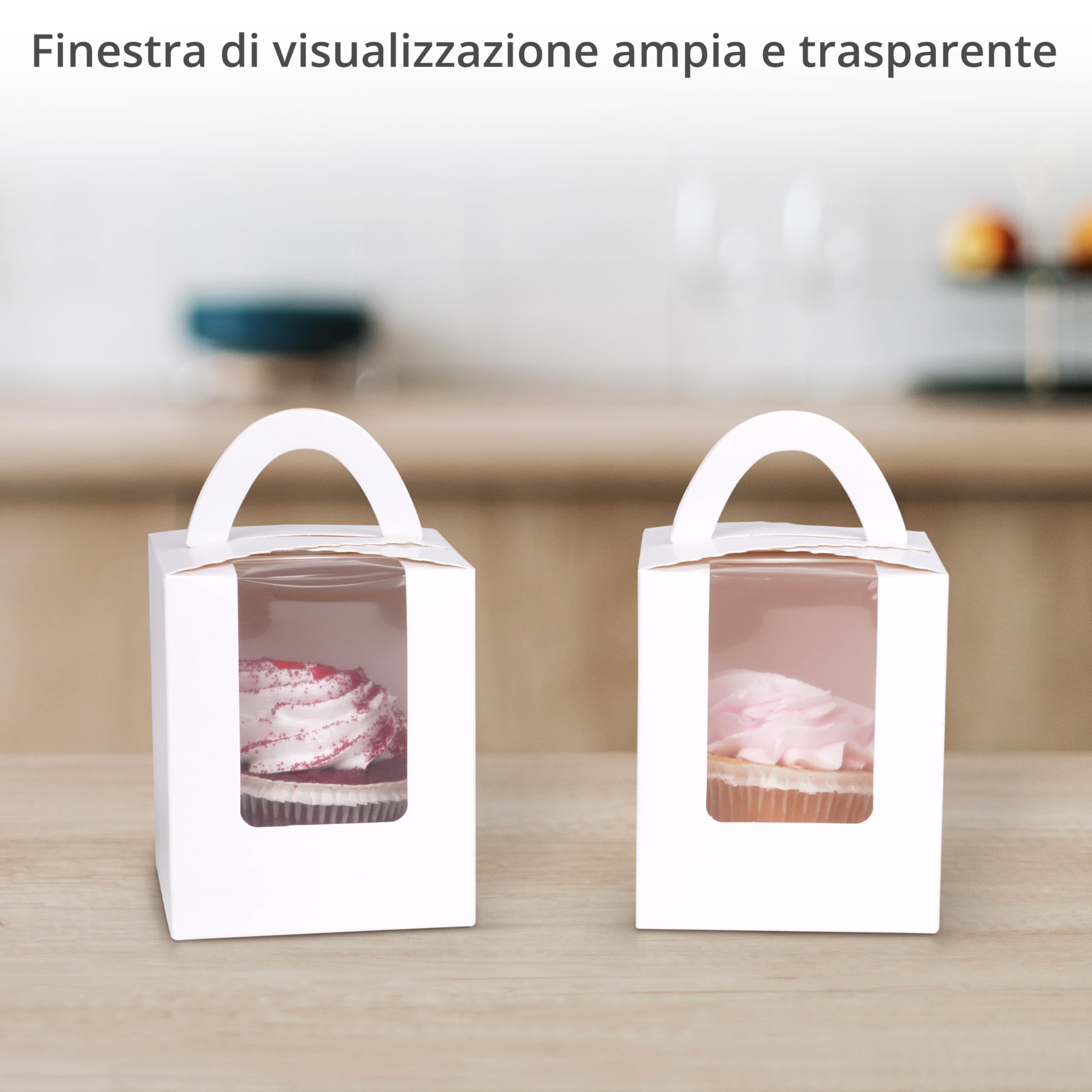Cookie Box Scatole Porta Biscotti SCATOLE CUPCAKE IN Piedi Per Torte Nuziali Scatole Regalo Biscotti EUR Pirottini Plumcake Carta Scatole Per Piantine Grasse