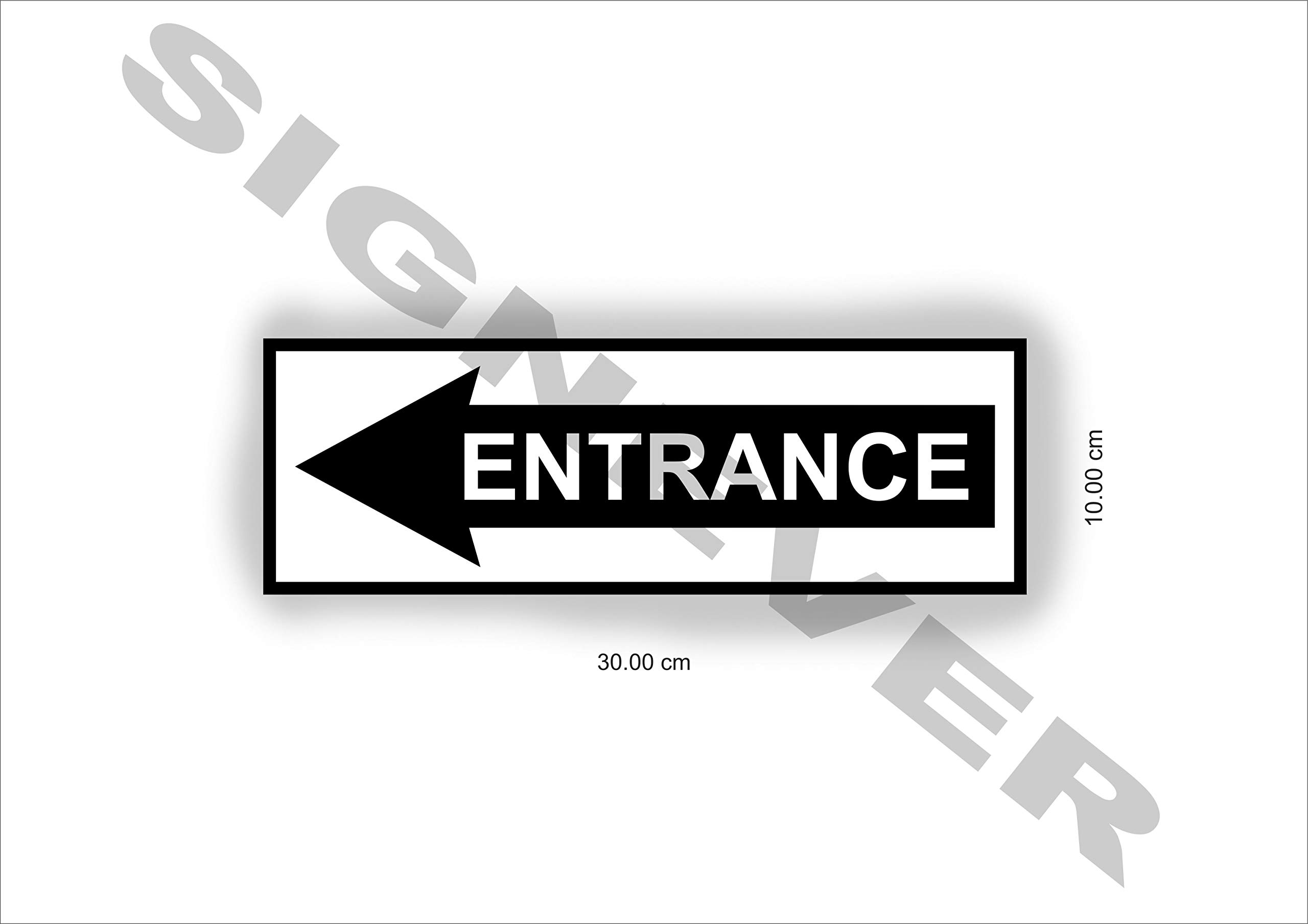Buy SIGN EVER Entrance Left Side Sign Board Bank Office Hospital School ...