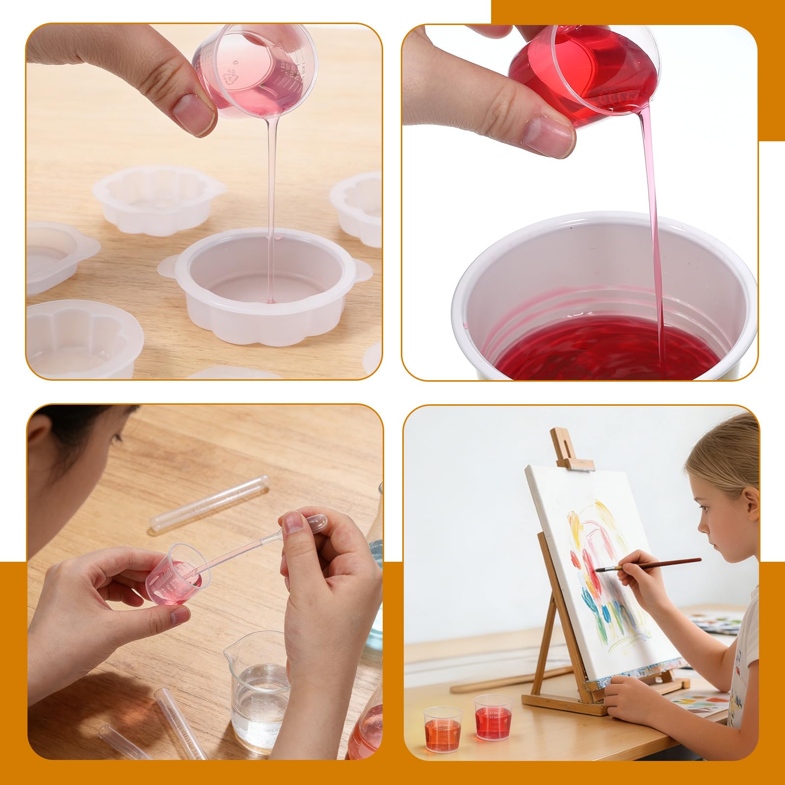 Vasos medidores de plástico líquido, 20 unidades, vasos desechables para medicina, graduados, de plástico transparente, para cocina, laboratorio, herramienta de medición, 30 ml