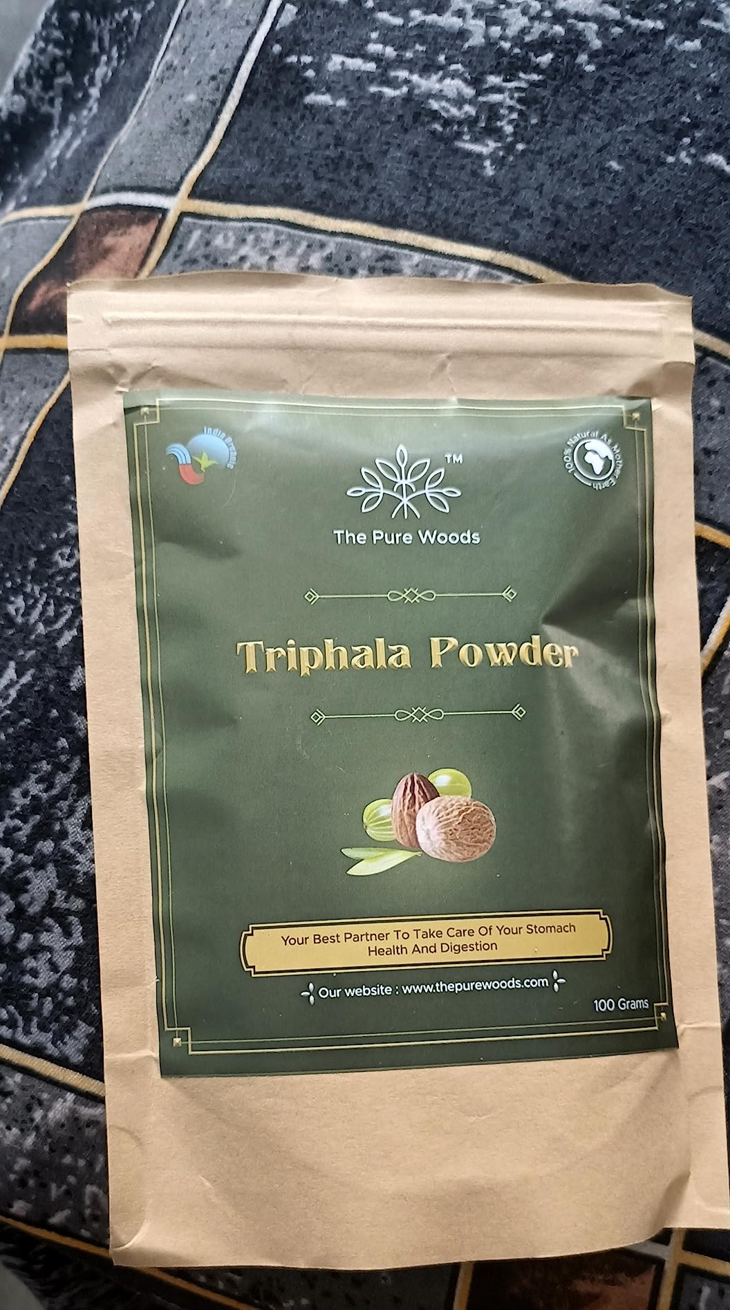 The Pure Woods Edible Triphala Powder for All Age Group Contain 321