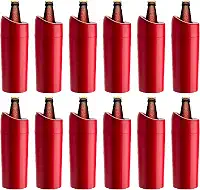 Porta Garrafa Térmico Camisinha Para Cerveja 1l Litrão 12pçs (VERMELHO)