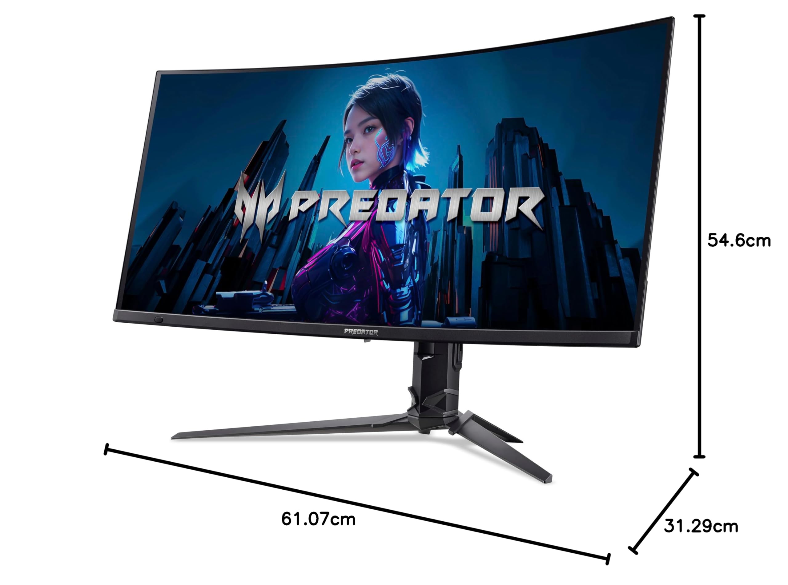 Acer Predator X27U W3 Gaming Monitor 26.5 Zoll WQHD QD-OLED 240Hz 0.03ms GTG HDMI 2.1 DP 1.4 FreeSync Premium Pro HDR höhenverstellbar drehbar Pivot Delta E<2