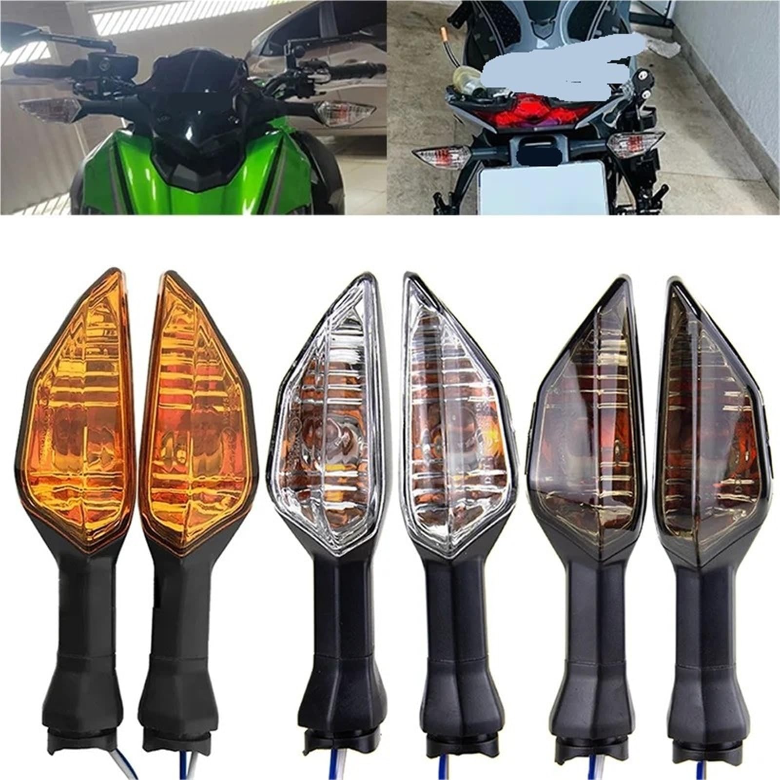 Clignotants de Moto pour Kawasaki Z250SL Z650 Z900 Z1000 N-ja 650 400 ZX-6R V-sys 1000