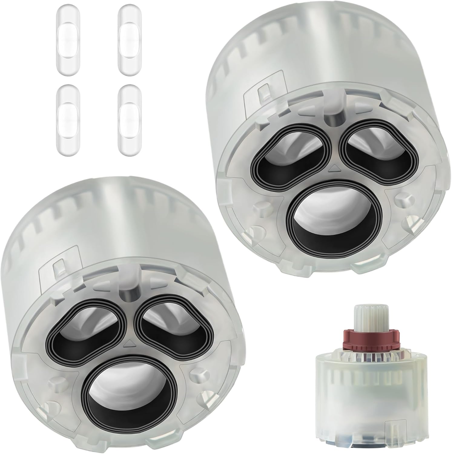 Dreyoo 2 Pack Pressure Balance Cartridge Compatible with American Standard Shower Valve R110/R115 A954.4400070A for Bath Tub and Shower Single Lever Faucets Handle Valves