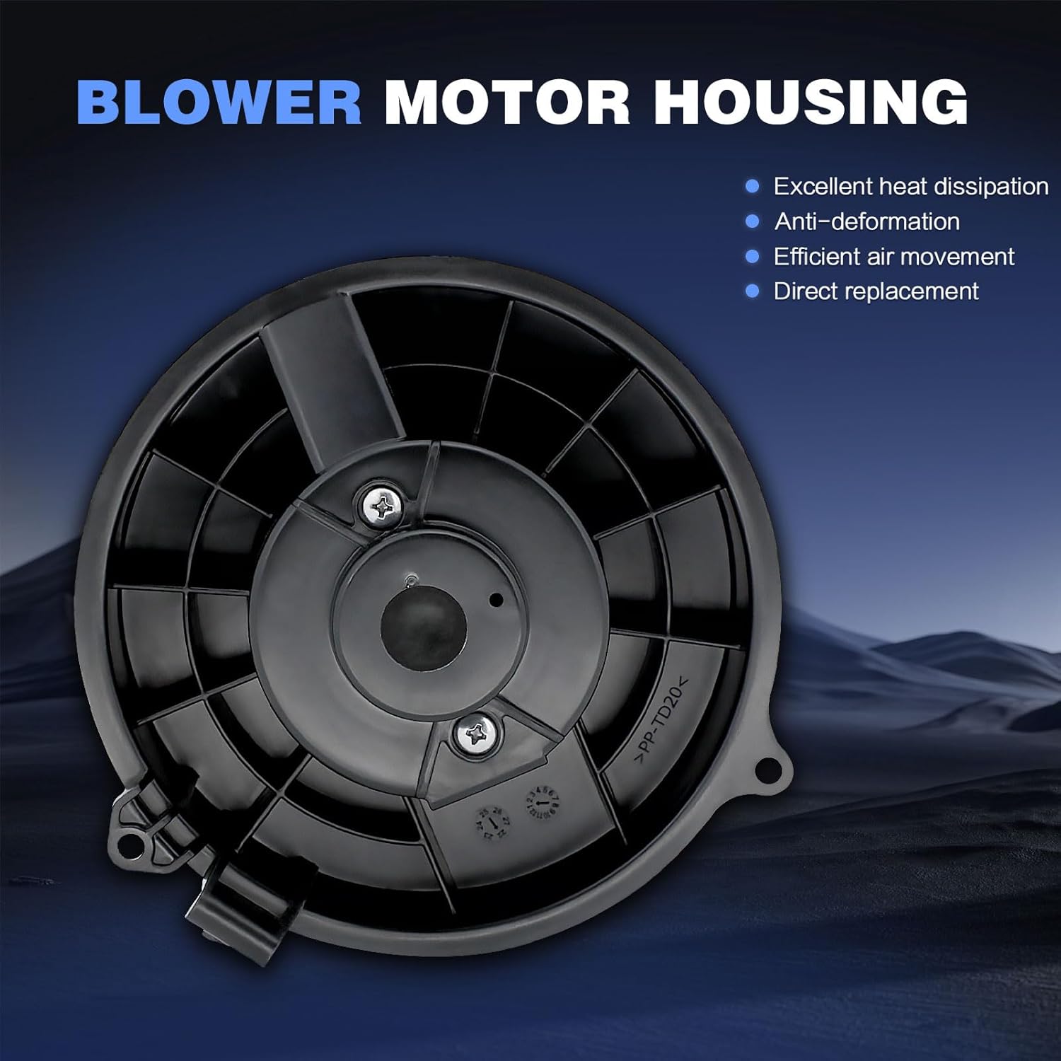 HVAC Heater Blower Motor TYC700323 with Fan Cage Compatible with 2014 2015 2016 2017 2018 2019 Nissan Rogue 2017-2019 Nissan Rogue Sport Replace#700323, 27226-4BU0A,272264BU0A,NI3126126